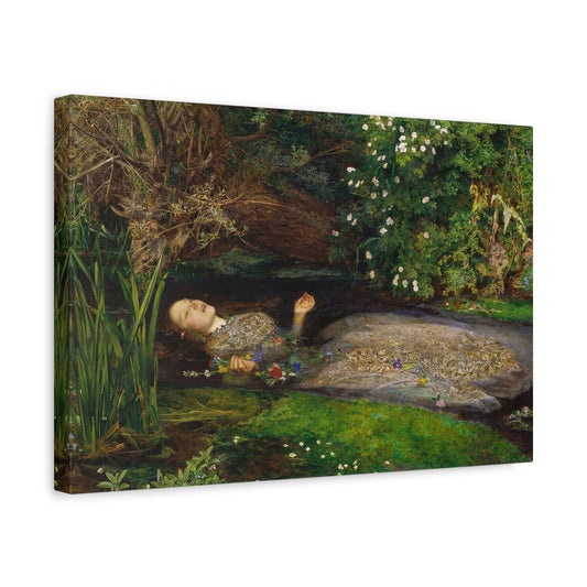 Ophelia - John Everett Millais (c. 1851-1852) - Stretched Canvas Print