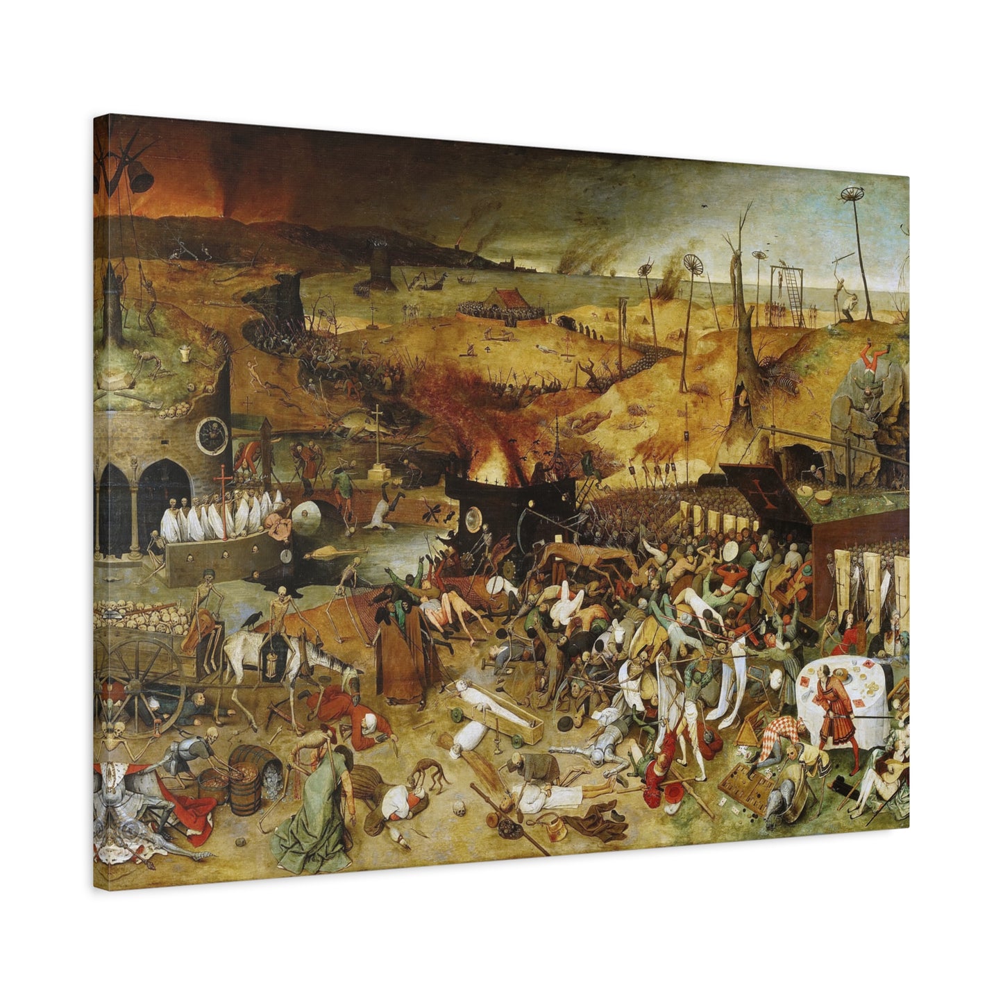 The Triumph of Death - Pieter Bruegel the Elder (c. 1562) - Stretched Canvas Print