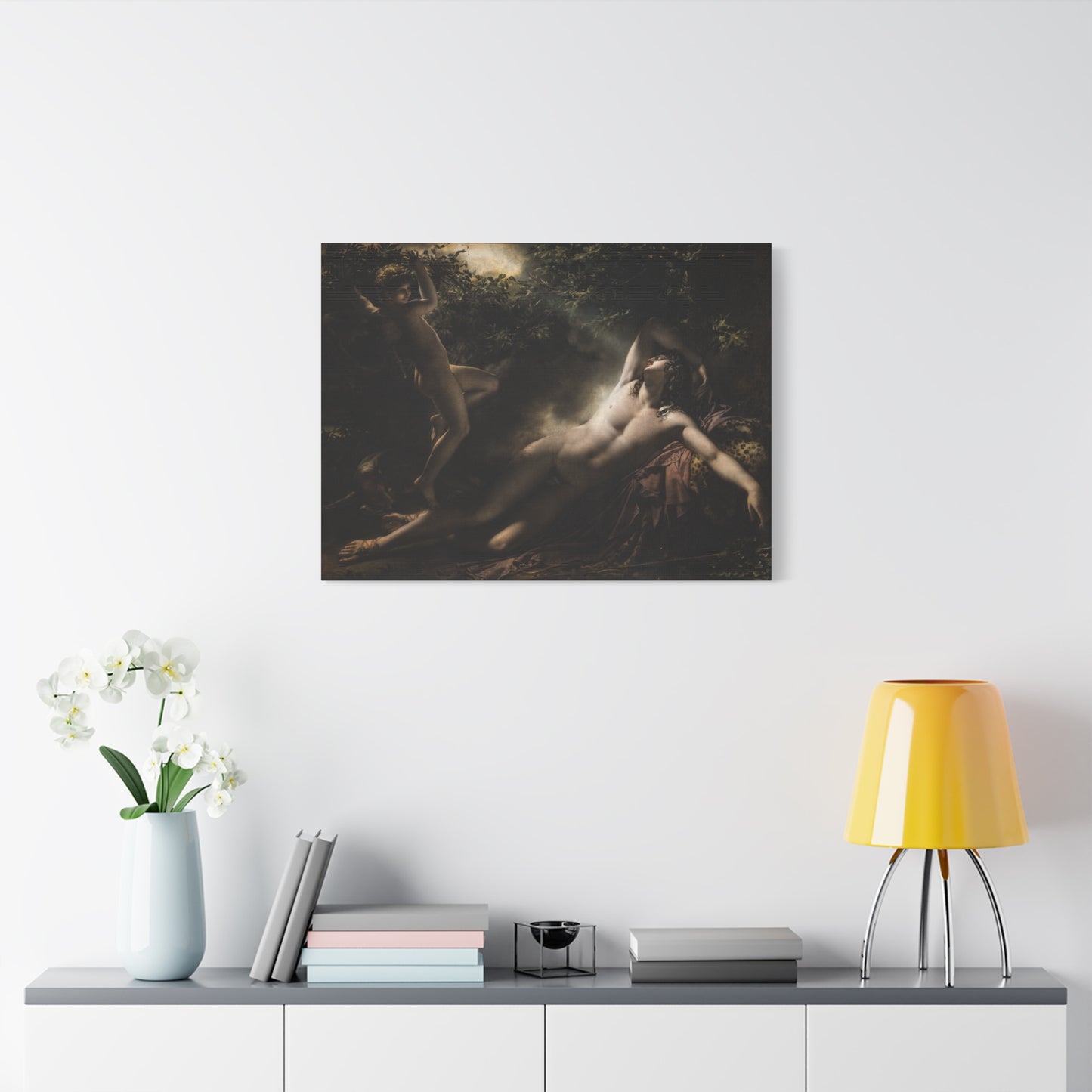 The Sleep of Endymion - Anne-Louis Girodet (1791) - Stretched Canvas Print