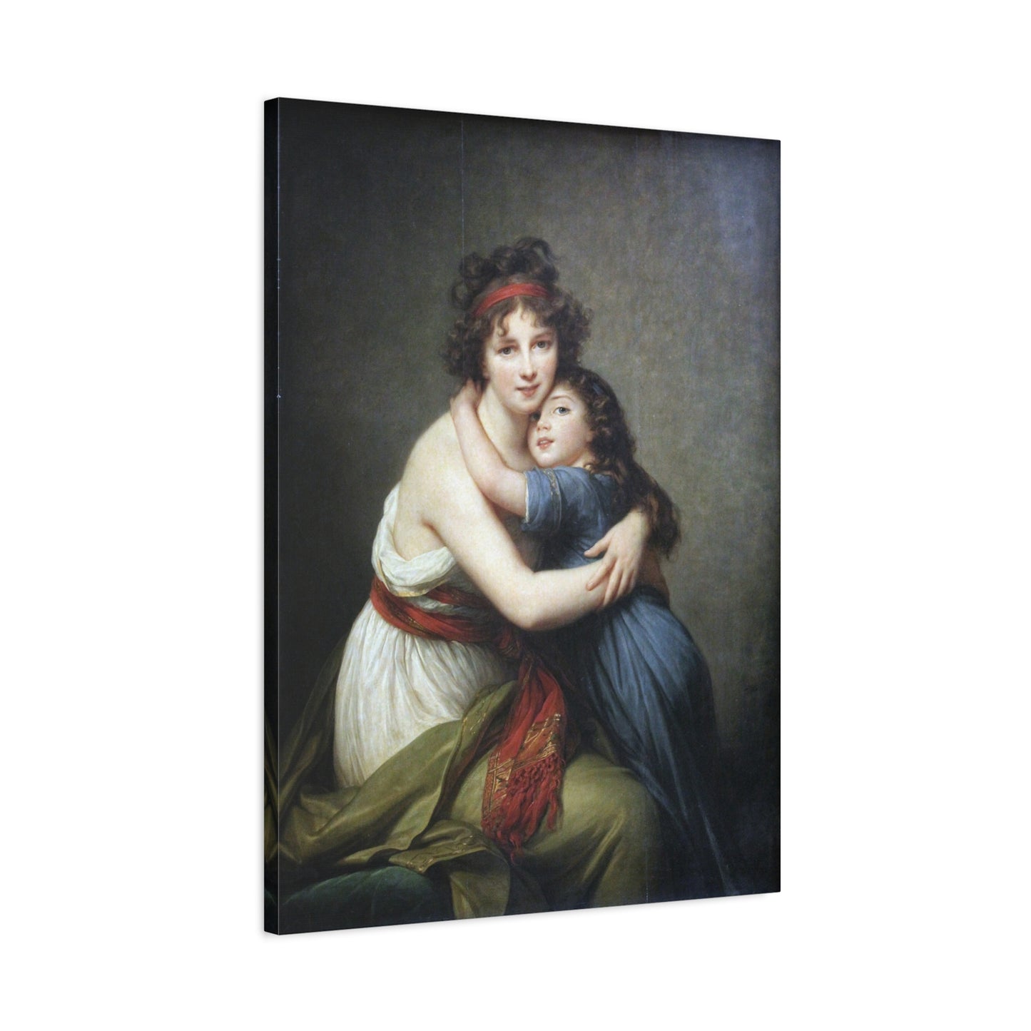 Self-Portrait with Julie (Self-Portrait à la Grecque) - Élisabeth Vigée Le Brun (1789) - Stretched Canvas Print