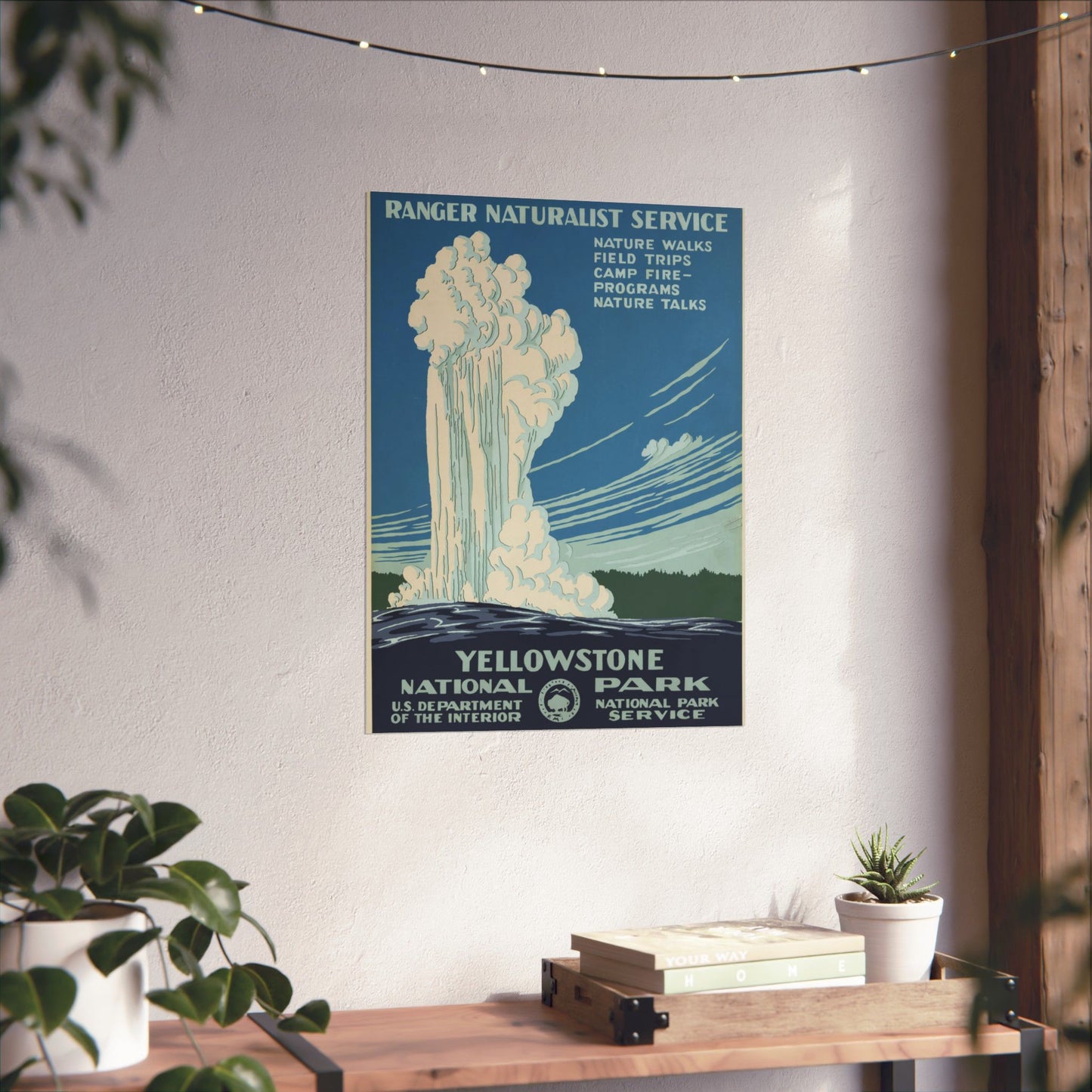Yellowstone National Park WPA Poster - Vintage Americana Art - Wall Poster Print