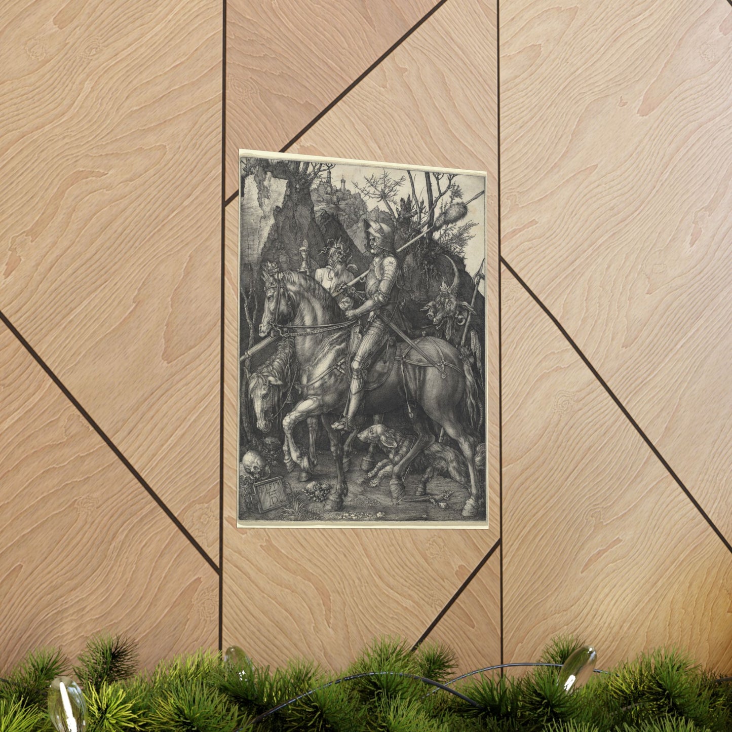 Knight, Death, and the Devil - Albrecht Dürer (1513) - Wall Poster Print