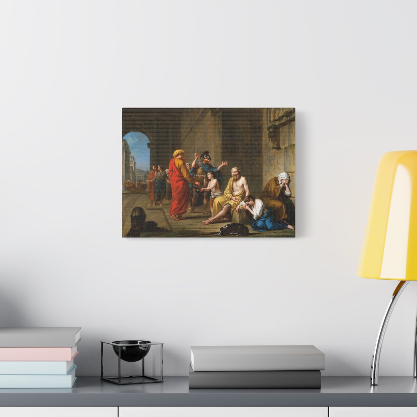 Belisarius Begging for Alms - Nicolas-René Jollain (1767) - Stretched Canvas Print