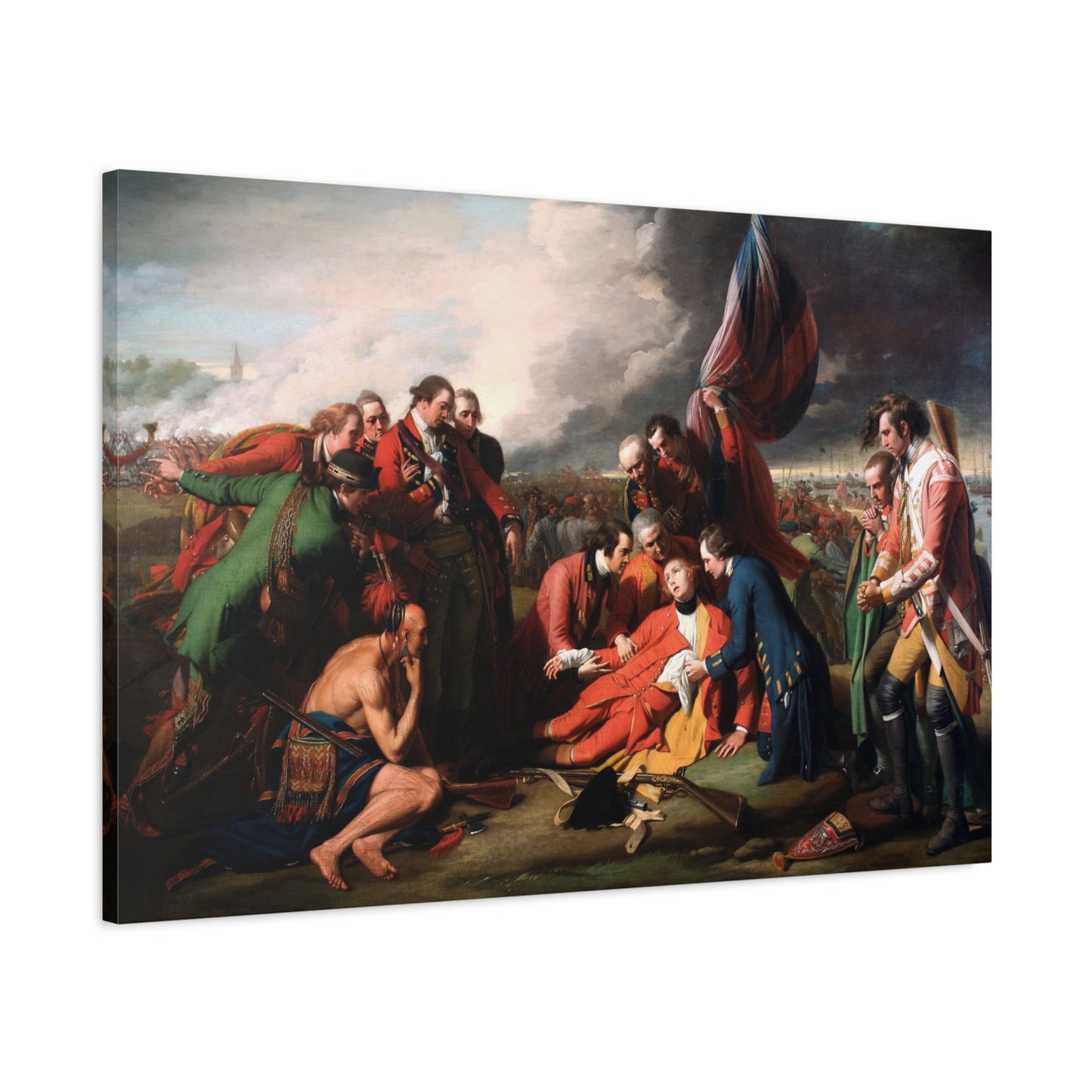 The Death of General Wolfe - Benjamin West (1770) - Stretched Canvas Print