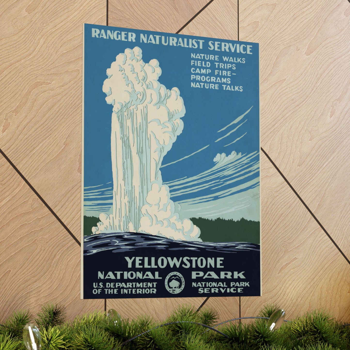 Yellowstone National Park WPA Poster - Vintage Americana Art - Wall Poster Print