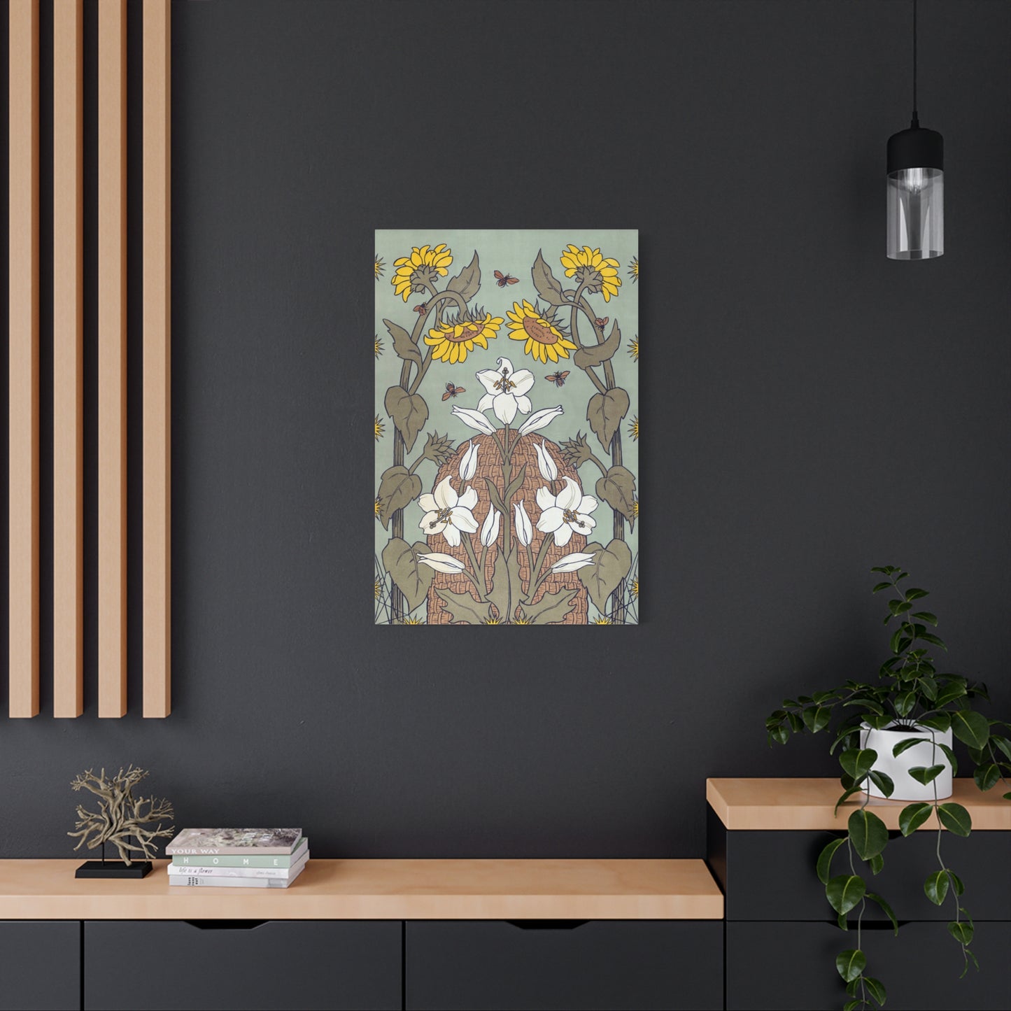 Bees and Beehive, National Exhibition of Women’s Labor in The Hague - Suze Fokker (1898) - Stretched Canvas Print