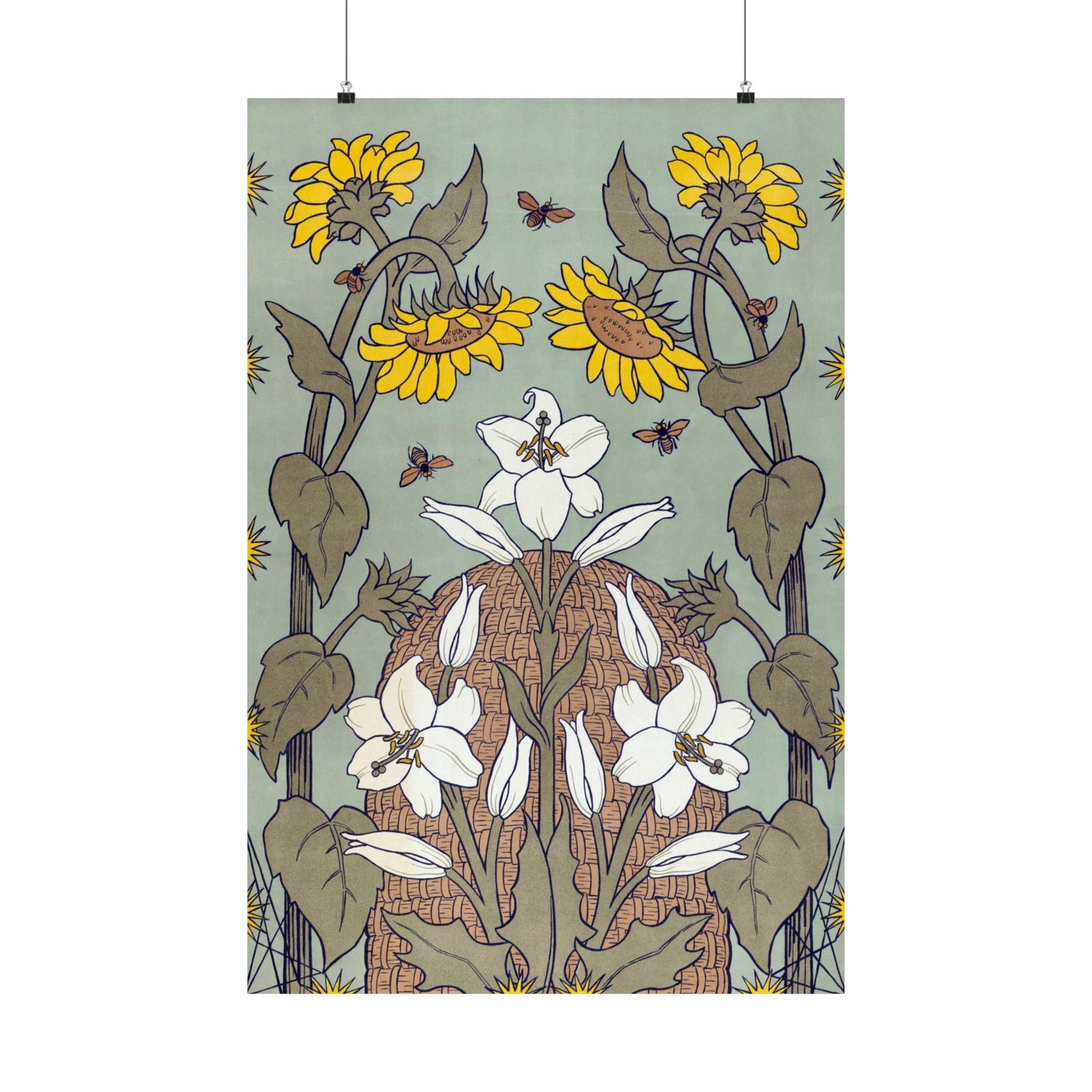 Bees and Beehive, National Exhibition of Women’s Labor in The Hague - Suze Fokker (1898) - Wall Poster Print