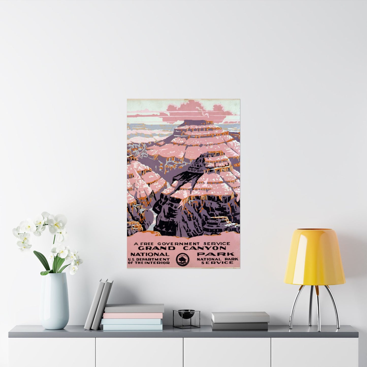 Grand Canyon National Park - WPA Travel Poster (1938) - Wall Poster Print