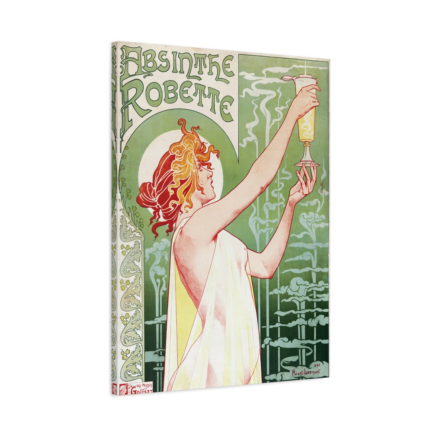Absinthe Robette - Henri Privat-Livemont (1896) - Stretched Canvas Print