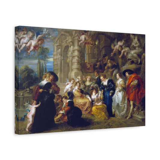 The Garden of Love - Peter Paul Rubens (c. 1633) - Stretched Canvas Print