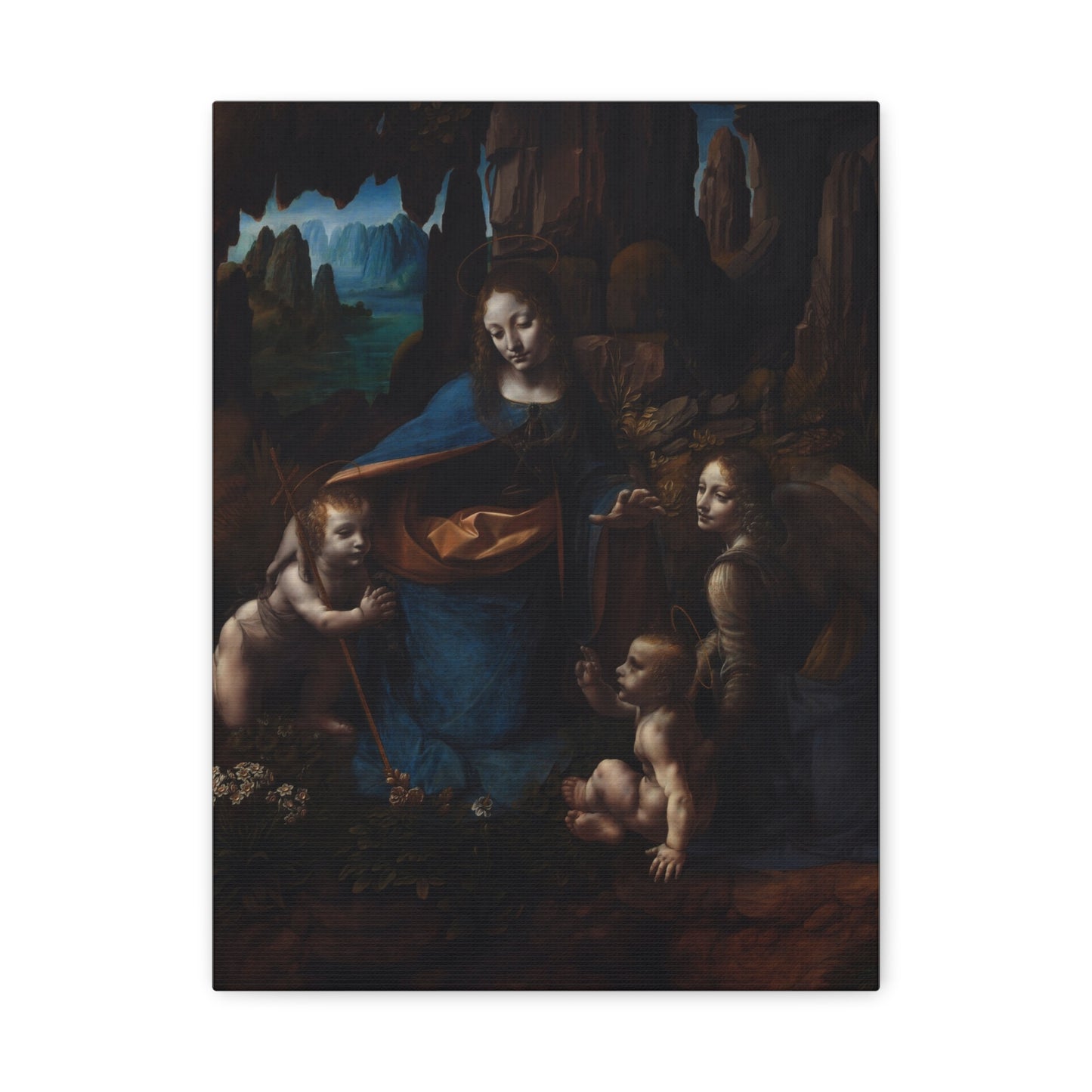 Virgin of the Rocks - Leonardo da Vinci (c. 1503-1506) - Stretched Canvas Print