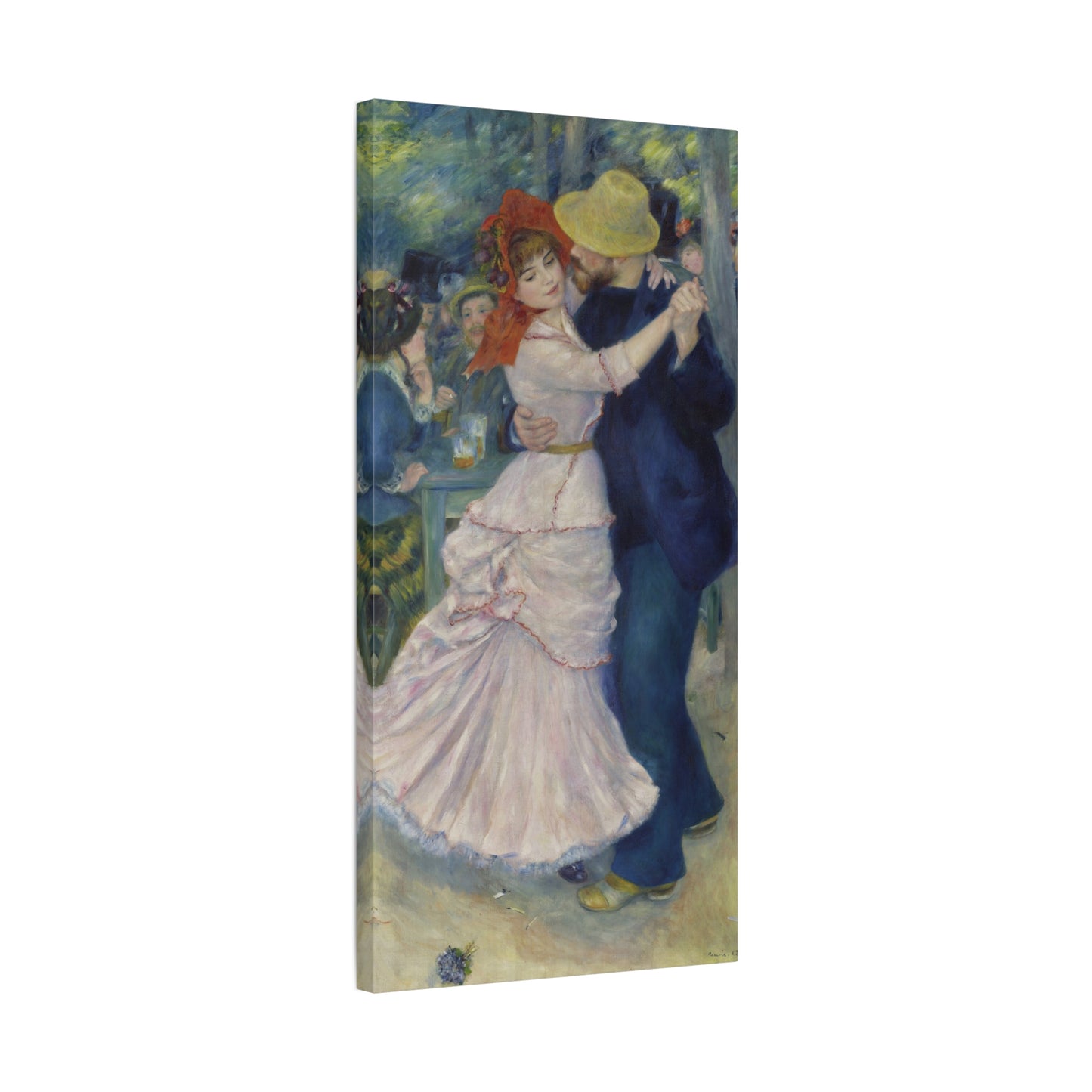 Dance at Bougival - Pierre-Auguste Renoir (1883) - Stretched Canvas Print