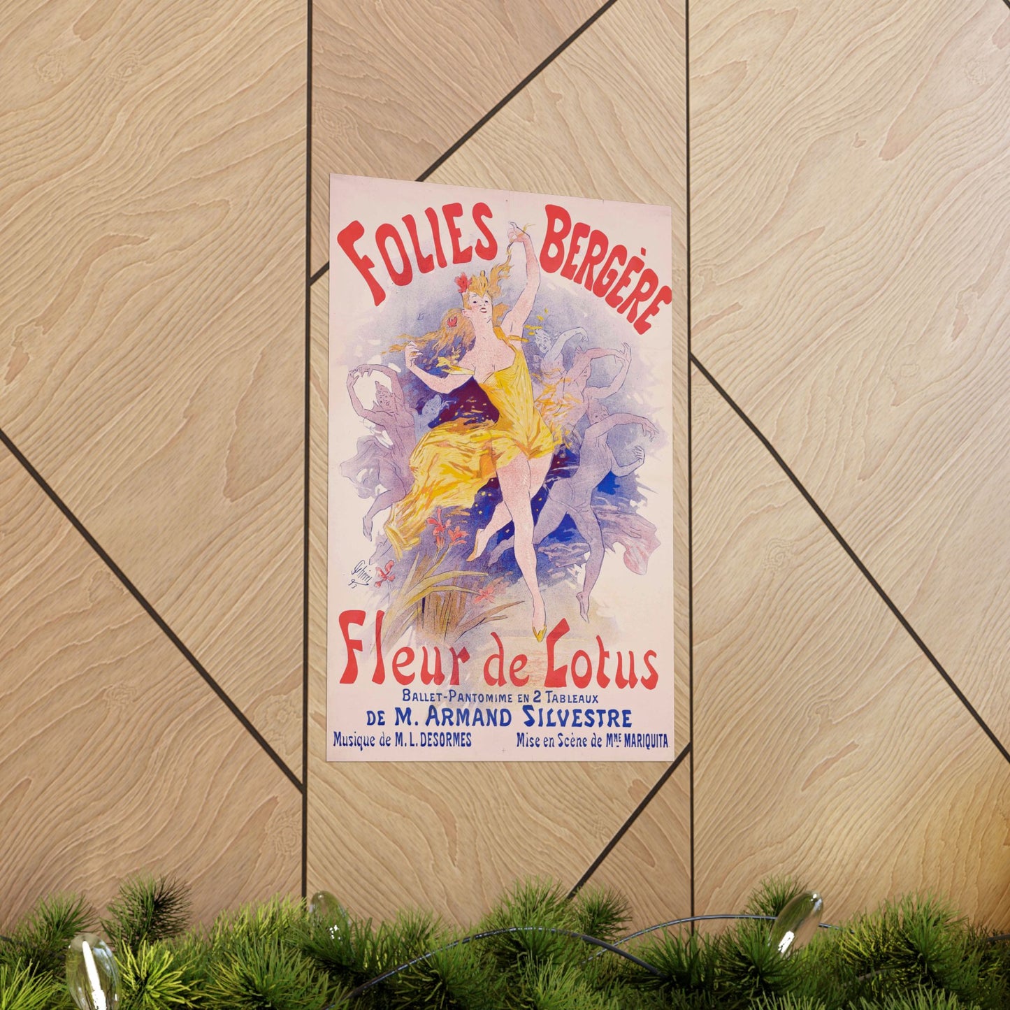 Folies Bergère, Fleur de Lotus - Jules Chéret (1893) - Wall Poster Print