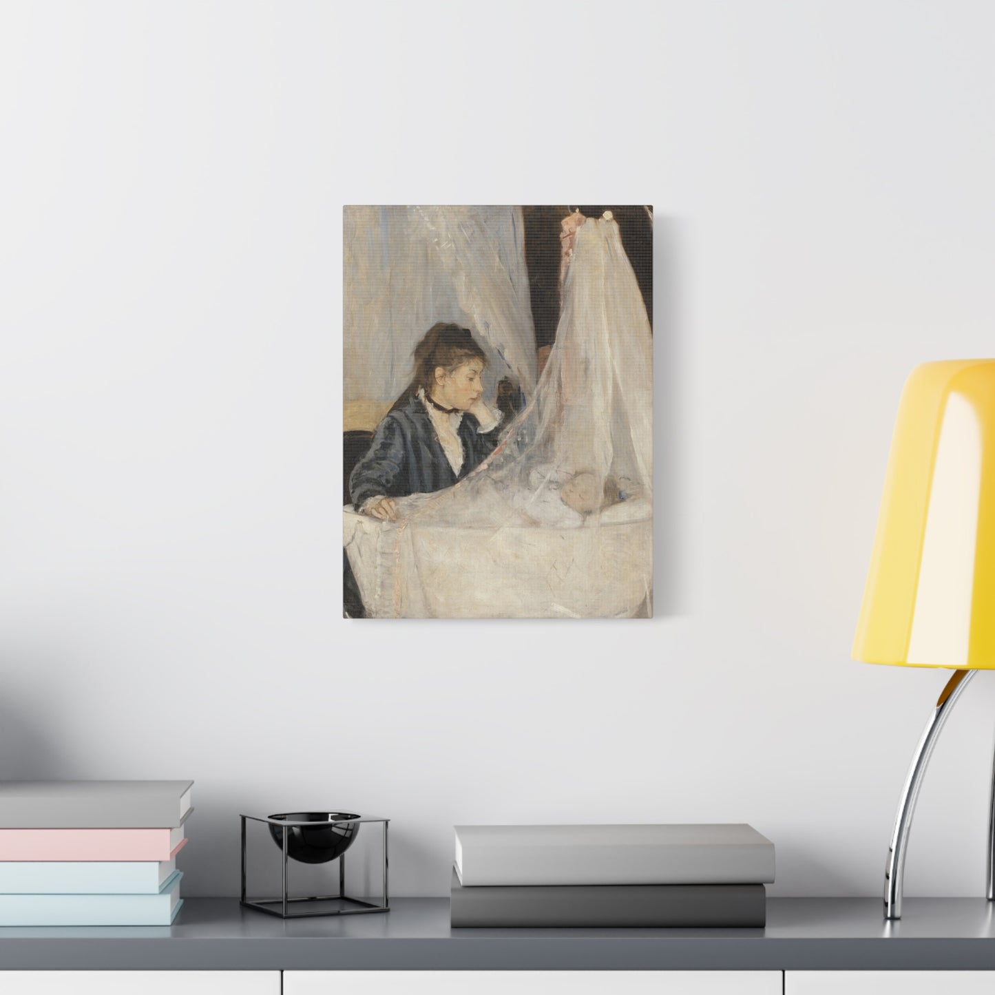 The Cradle - Berthe Morisot (1872) - Stretched Canvas Print