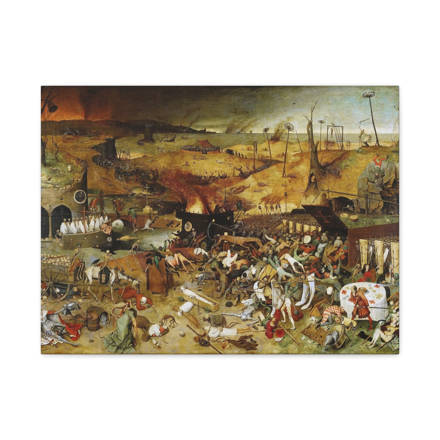 The Triumph of Death - Pieter Bruegel the Elder (c. 1562) - Stretched Canvas Print