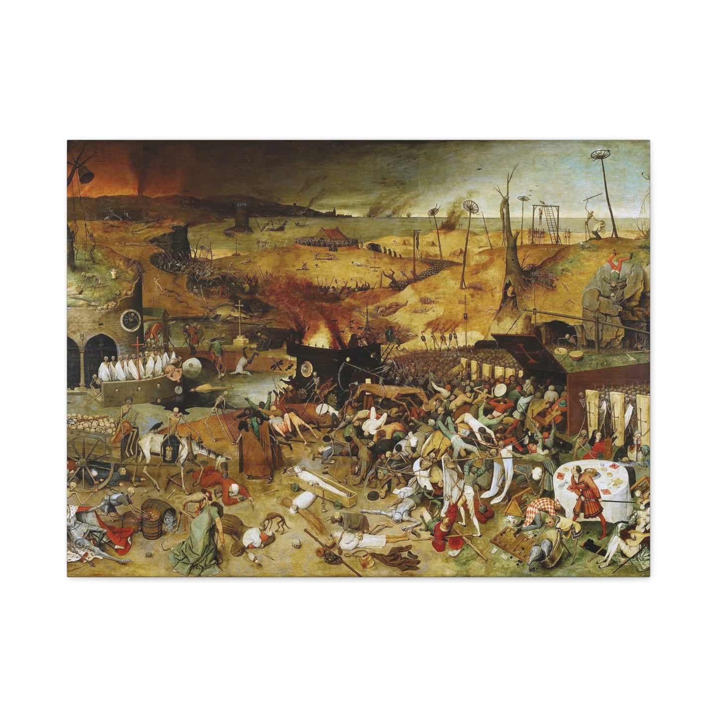 The Triumph of Death - Pieter Bruegel the Elder (c. 1562) - Stretched Canvas Print