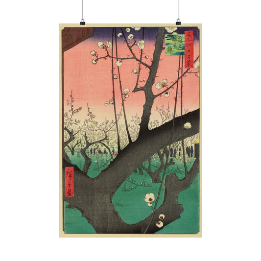 Plum Estate, Kameido (One Hundred Famous Views of Edo) - Utagawa Hiroshige - Japanese Art - Wall Poster Print