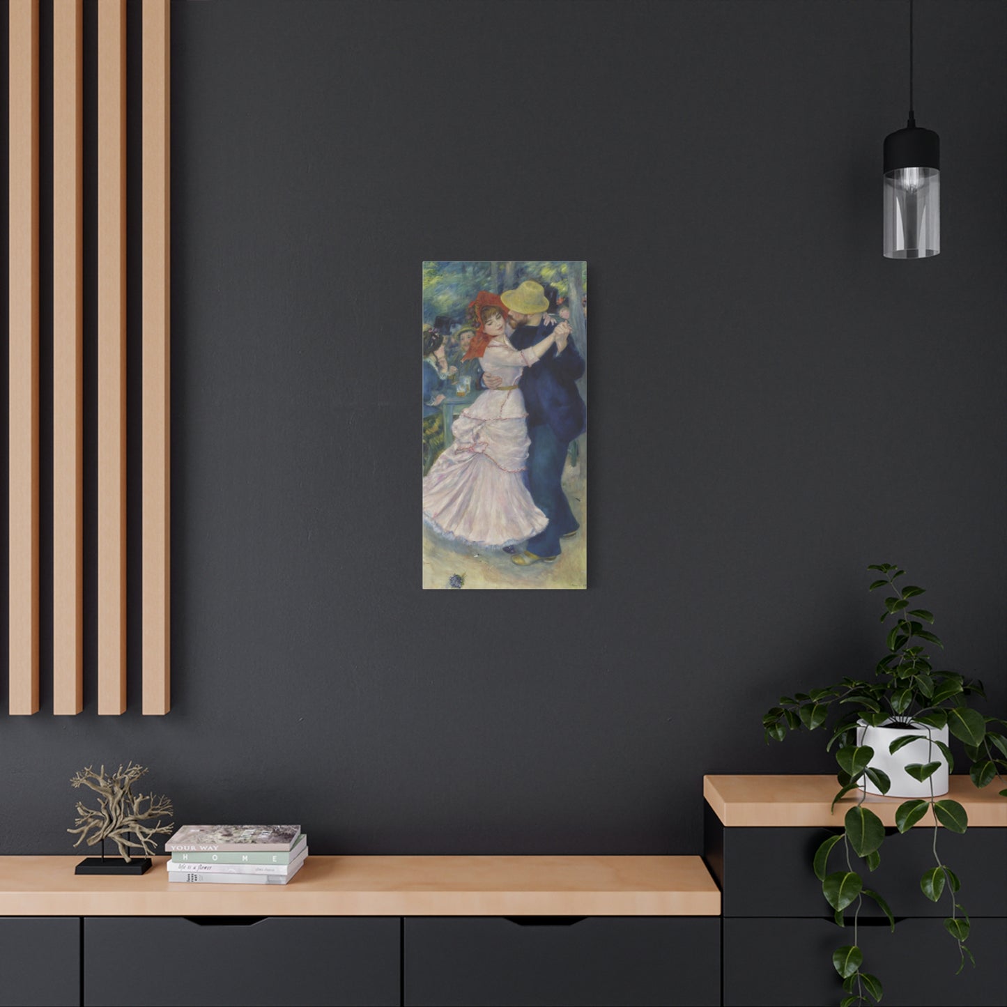 Dance at Bougival - Pierre-Auguste Renoir (1883) - Stretched Canvas Print