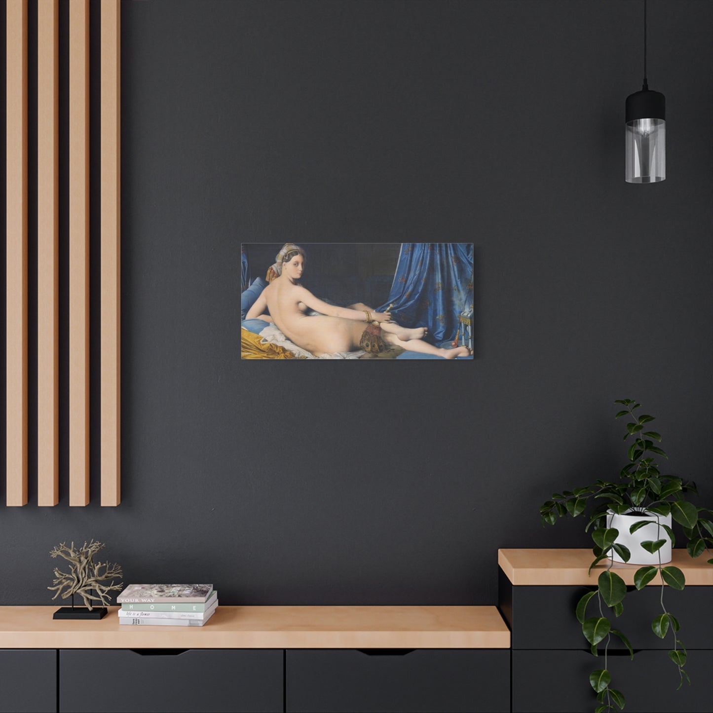 La Grande Odalisque - Jean-Auguste-Dominique Ingres (1814) - Stretched Canvas Print
