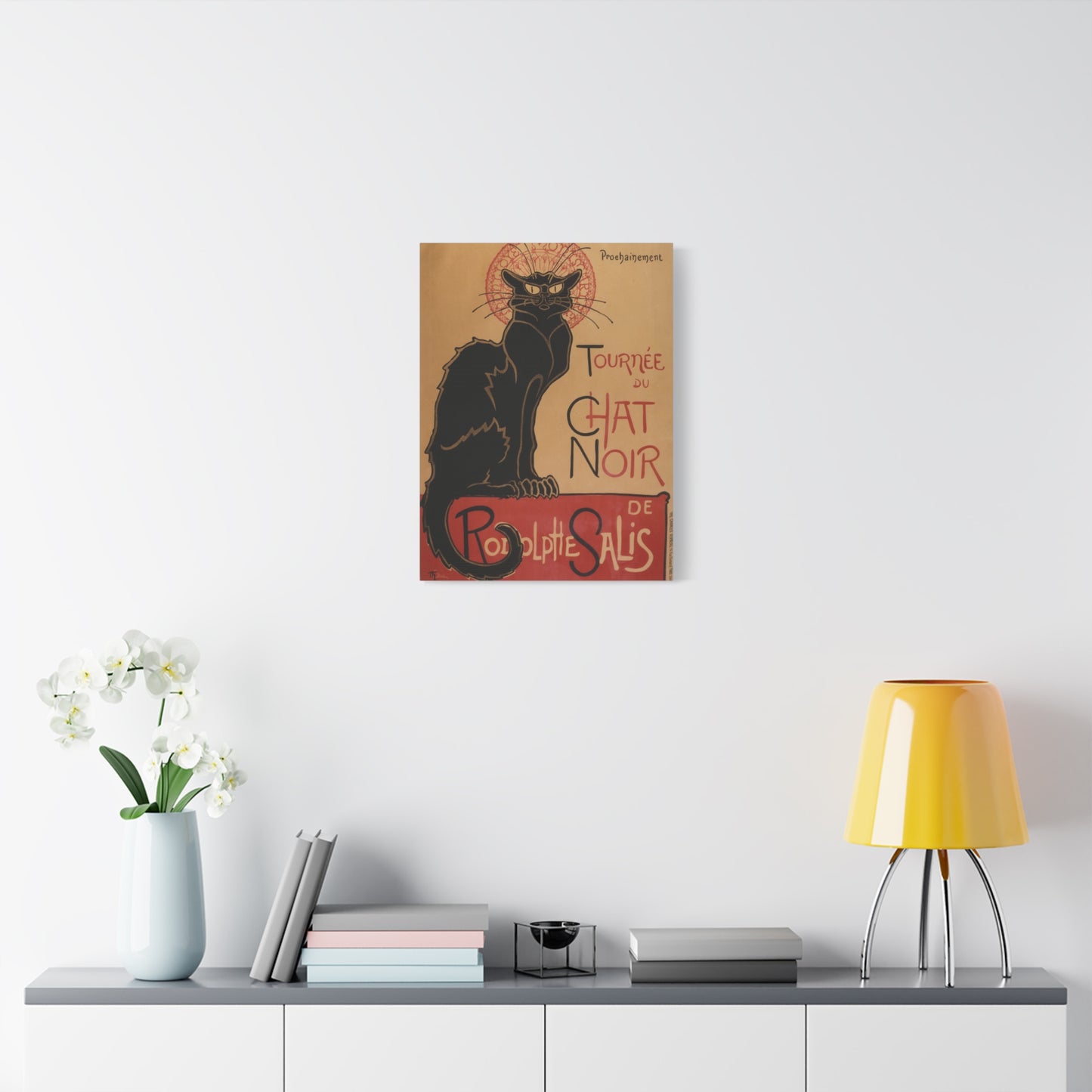 Le Chat Noir - Théophile Steinlen (1896) - Stretched Canvas Print