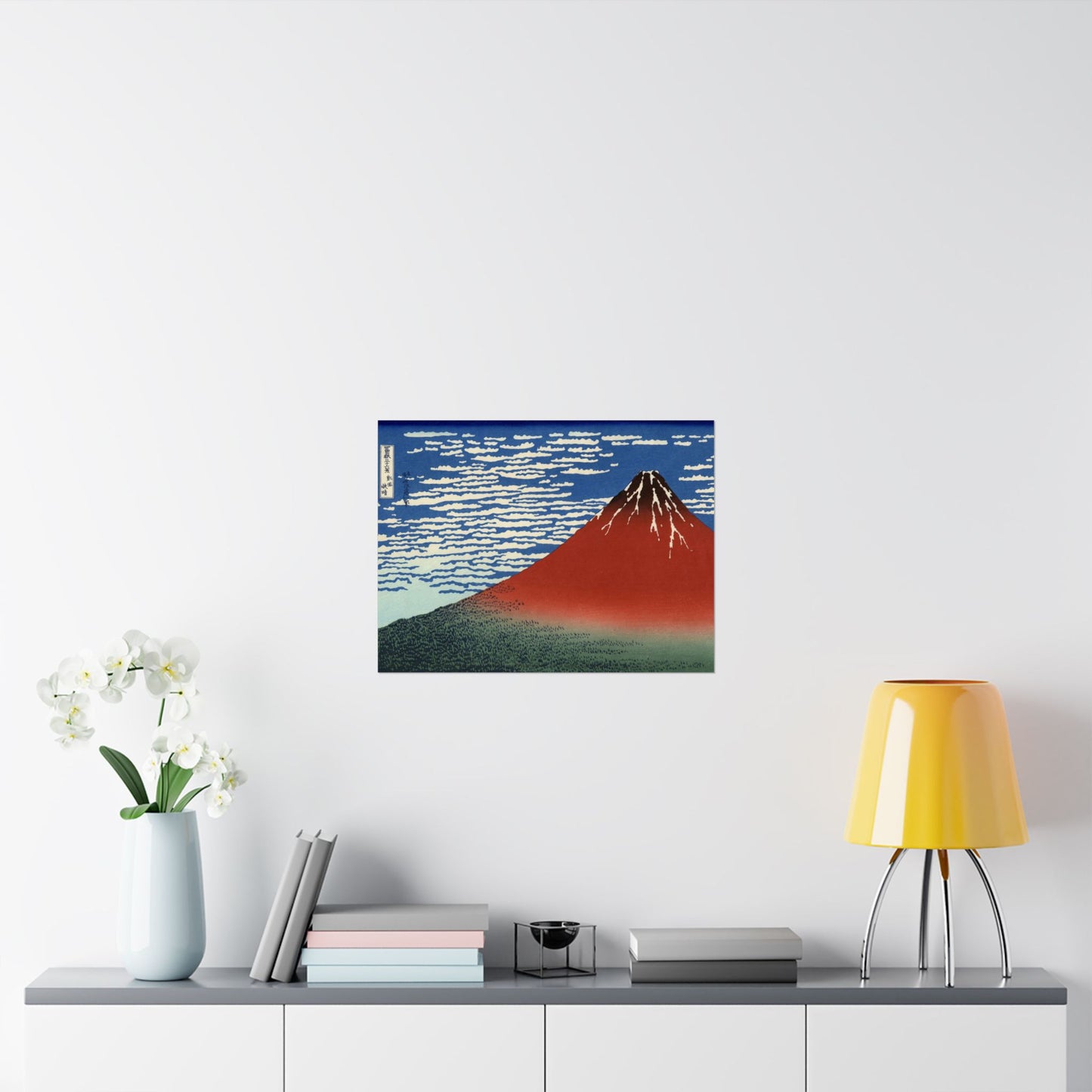 Red Fuji, South Wind Clear Sky (Thirty-Six Views of Mount Fuji) - Katsushika Hokusai - Wall Poster Print