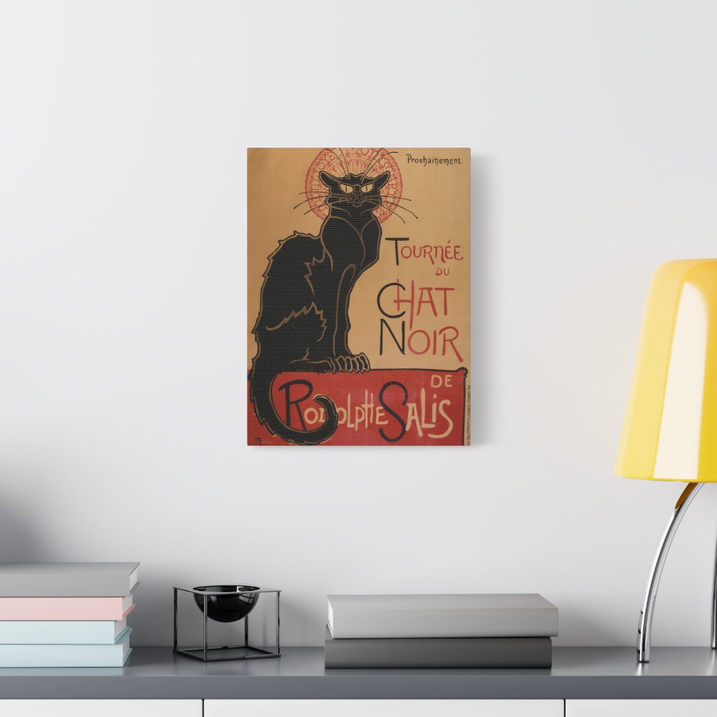 Le Chat Noir - Théophile Steinlen (1896) - Stretched Canvas Print