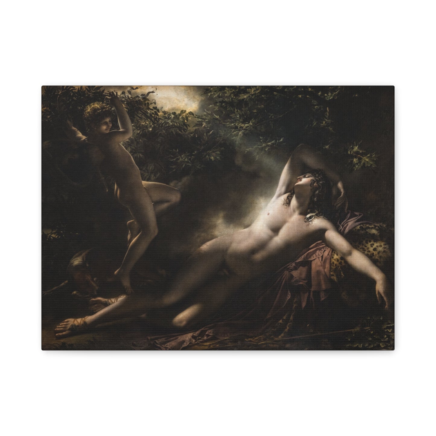 The Sleep of Endymion - Anne-Louis Girodet (1791) - Stretched Canvas Print