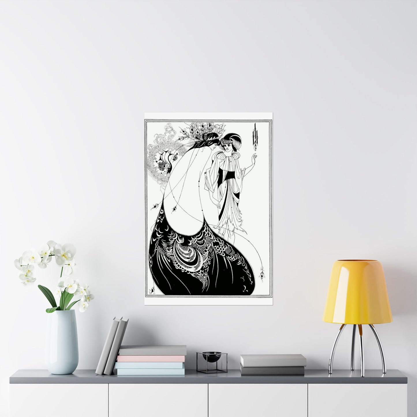 The Peacock Skirt - Aubrey Beardsley (1893) - Wall Poster Print