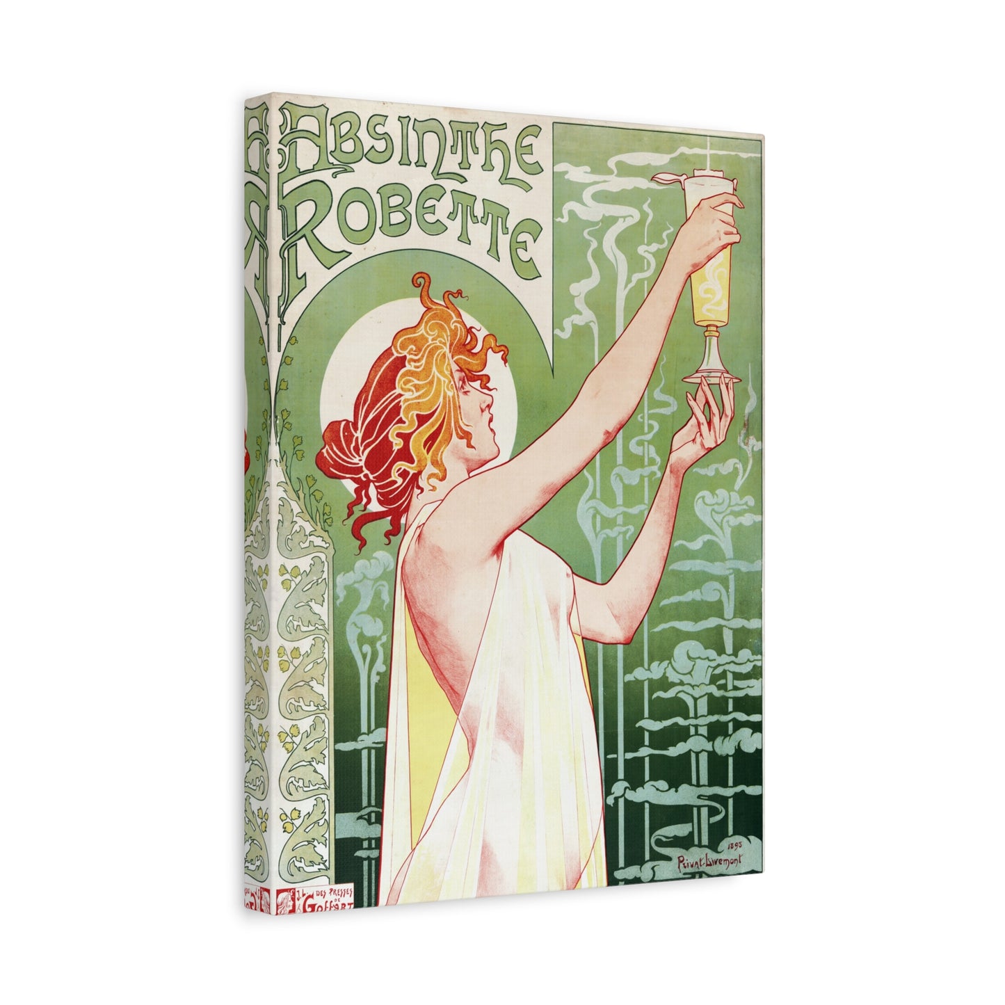 Absinthe Robette - Henri Privat-Livemont (1896) - Stretched Canvas Print