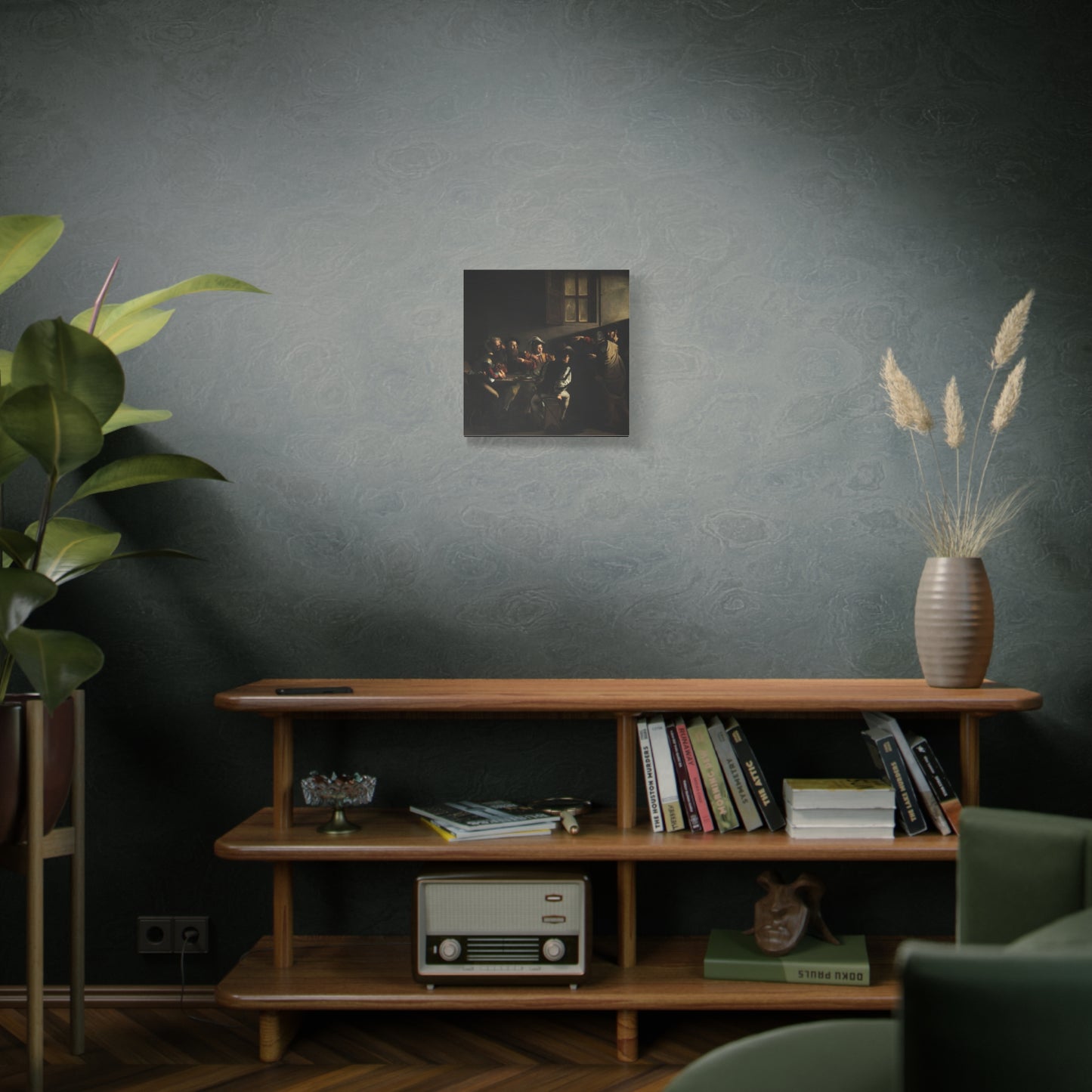 The Calling of Saint Matthew - Caravaggio (1599-1600) - Stretched Canvas Print