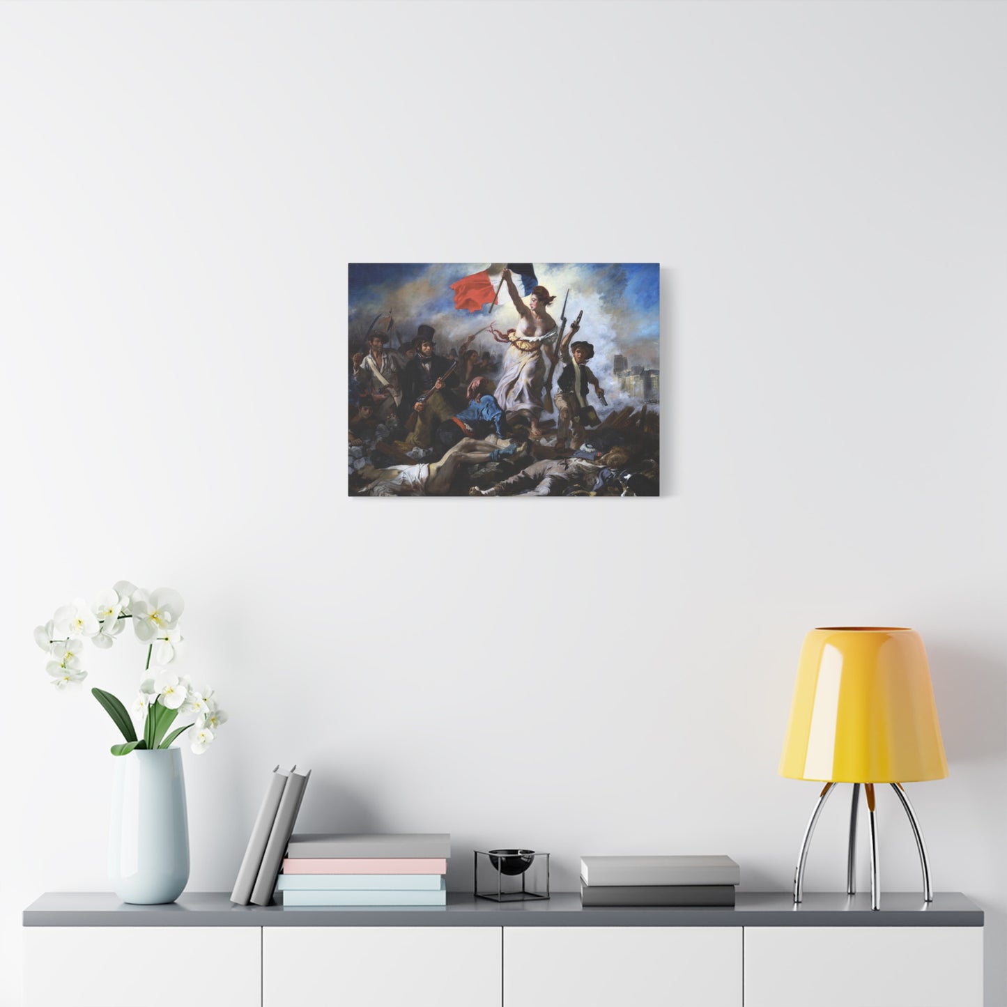 Liberty Leading the People - Eugene Delacroix (1830) - Stretched Canvas Print