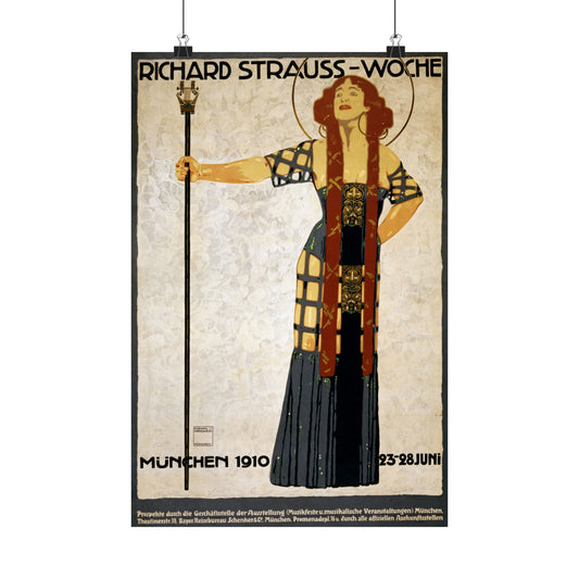 Richard Strauss-Woche Opera, Munich 1910 - Ludwig Hohlwein - Wall Poster Print