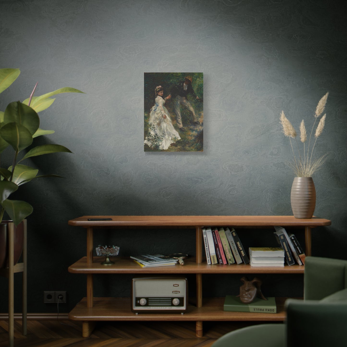 La Promenade - Pierre-Auguste Renoir (1870) - Stretched Canvas Print