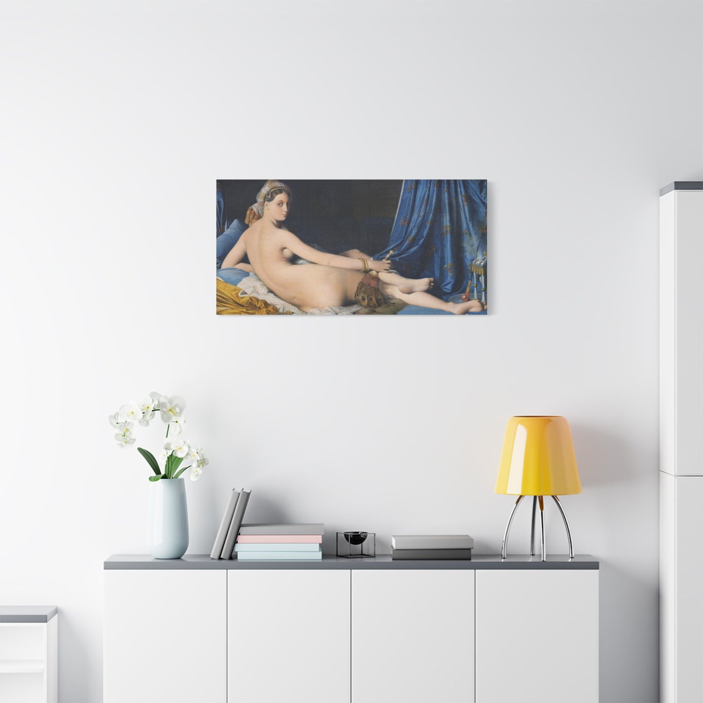 La Grande Odalisque - Jean-Auguste-Dominique Ingres (1814) - Stretched Canvas Print