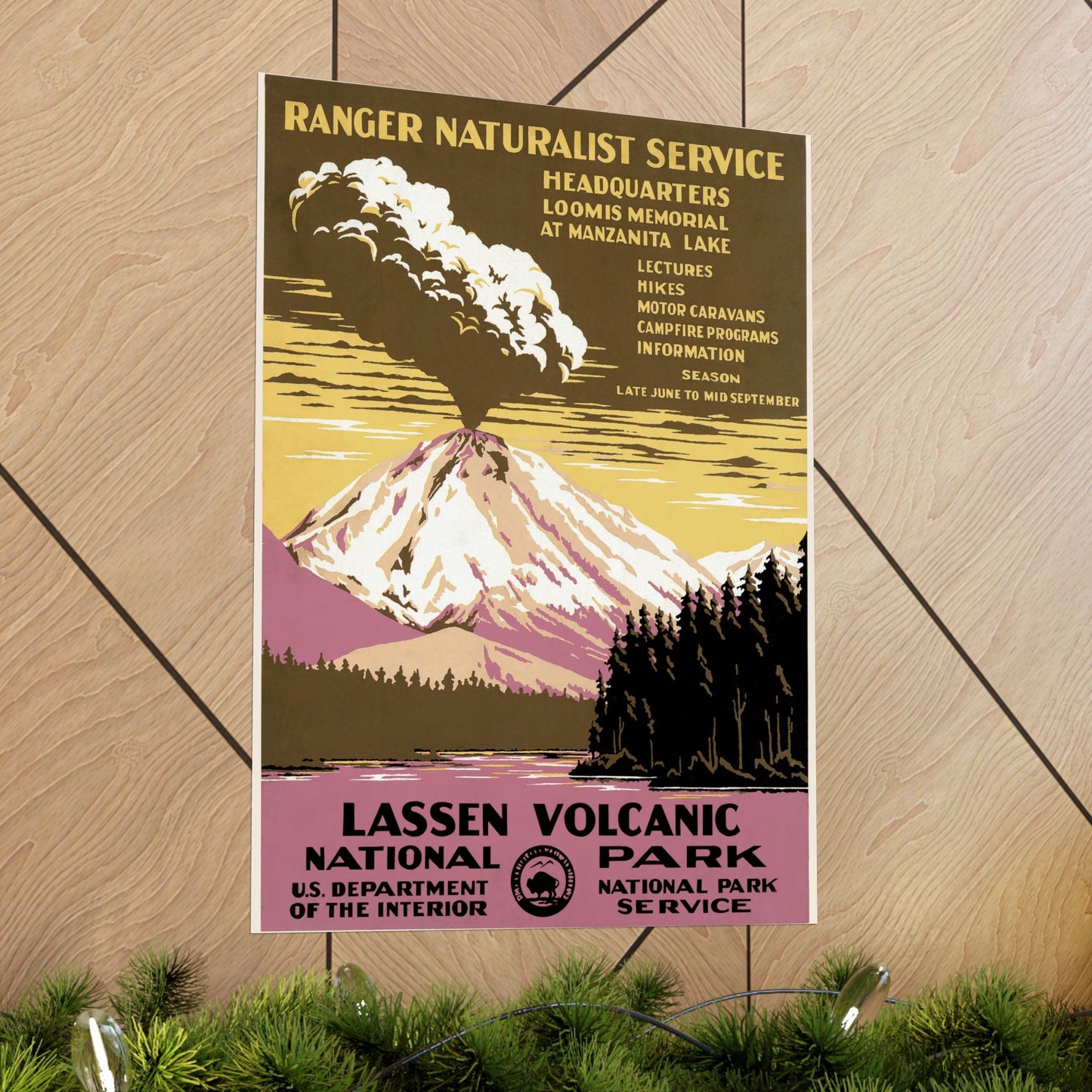 Lassen Volcanic National Park - WPA Poster (c. 1938) - Wall Poster Print