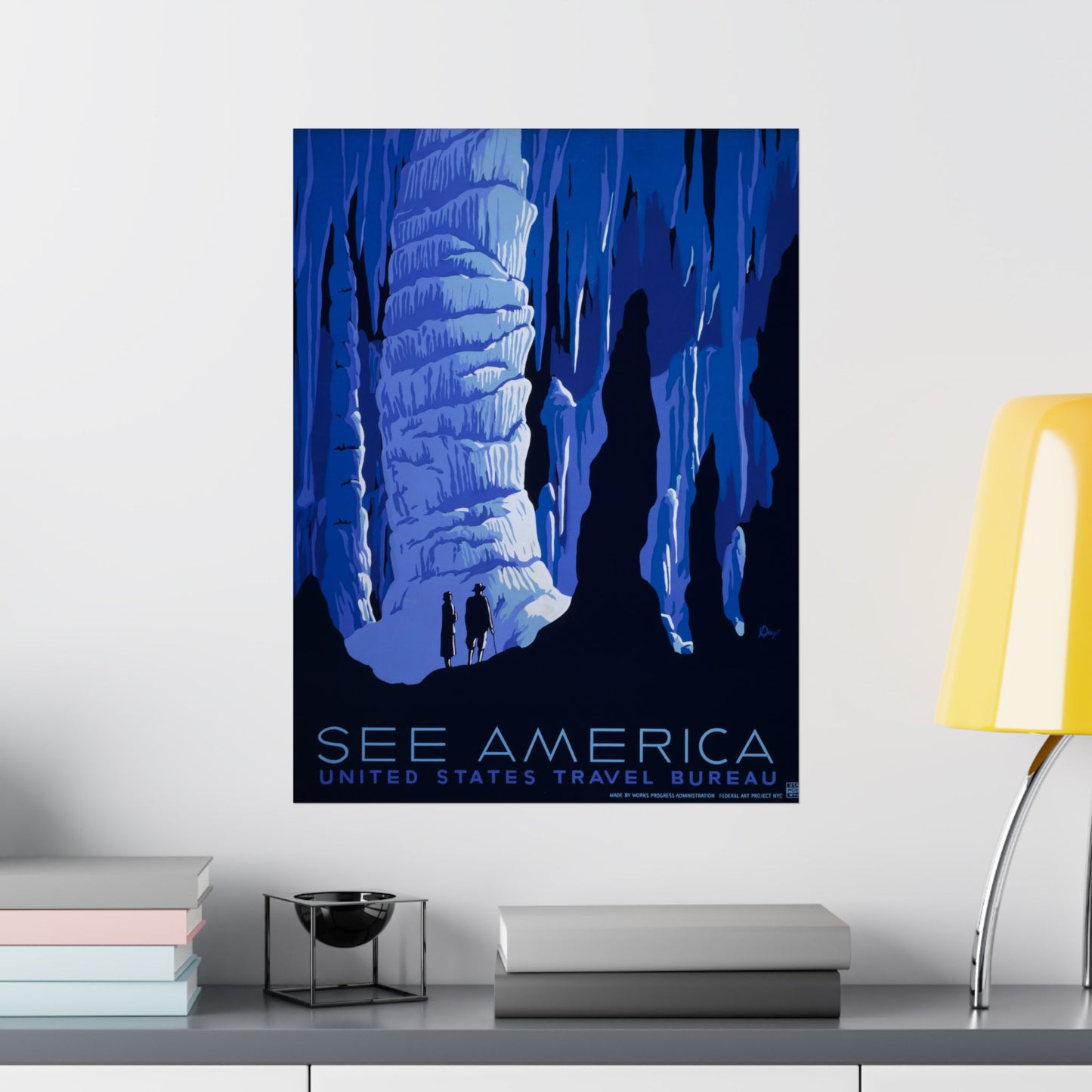 See America, U.S. Travel Bureau - WPA Poster (c. 1937) - Wall Poster Print