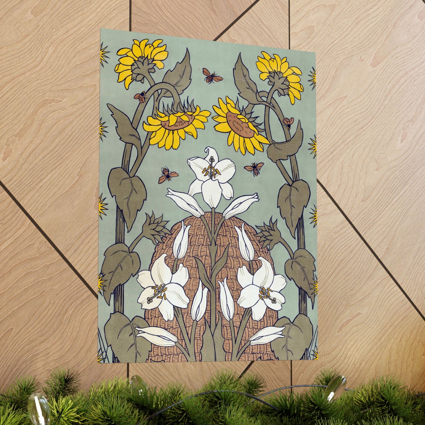 Bees and Beehive, National Exhibition of Women’s Labor in The Hague - Suze Fokker (1898) - Wall Poster Print