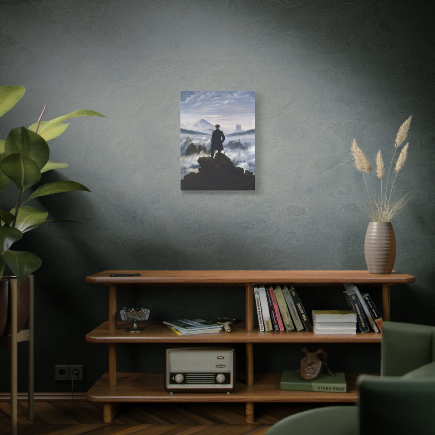 The Wanderer Above the Sea of Fog - Caspar David Friedrich (1818) - Stretched Canvas Print