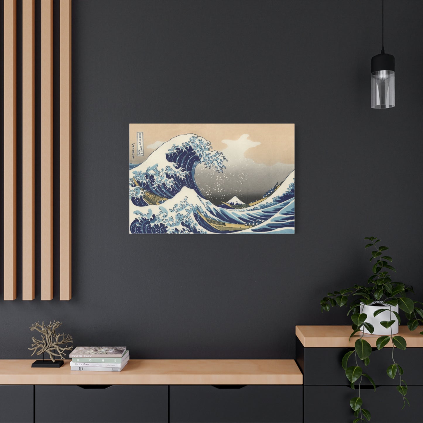 The Great Wave off Kanagawa (from Thirty-Six Views of Mount Fuji) - Katsushika Hokusai - Stretched Canvas Print