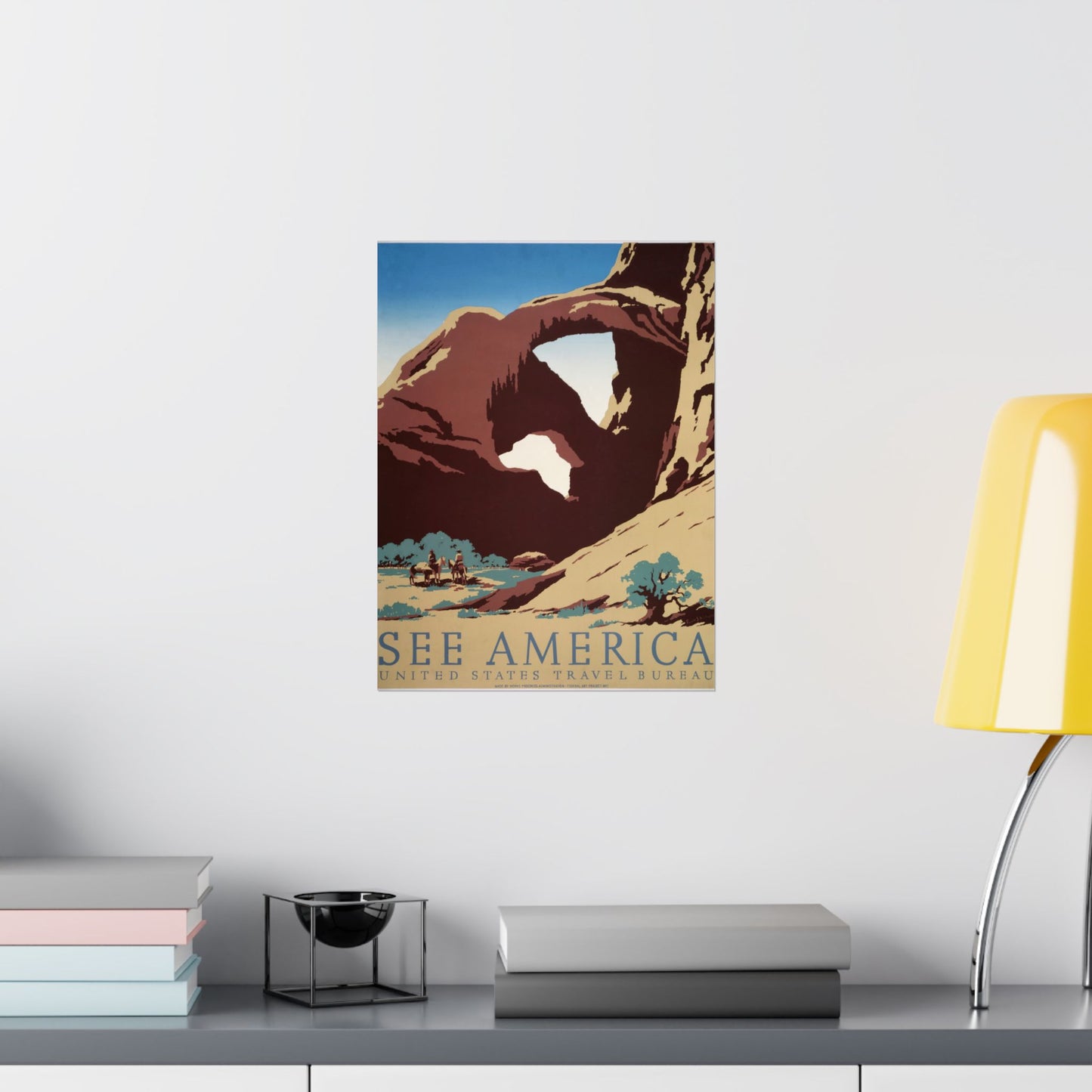 See America, U.S. Travel Bureau - WPA Poster (c. 1936) - Wall Poster Print