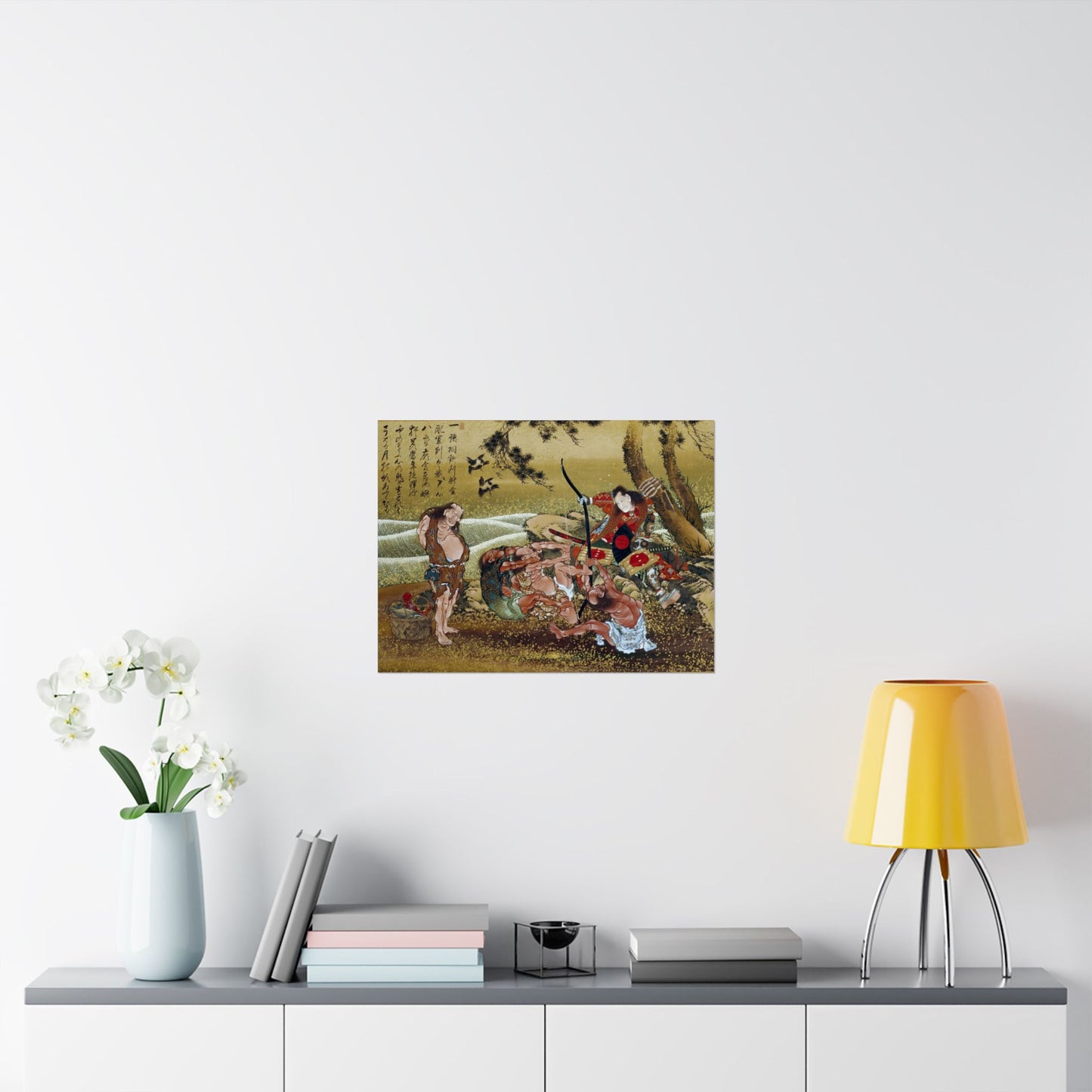 Tametomo and Inhabitants of Onoshima Island - Katsushika Hokusai - Wall Poster Print