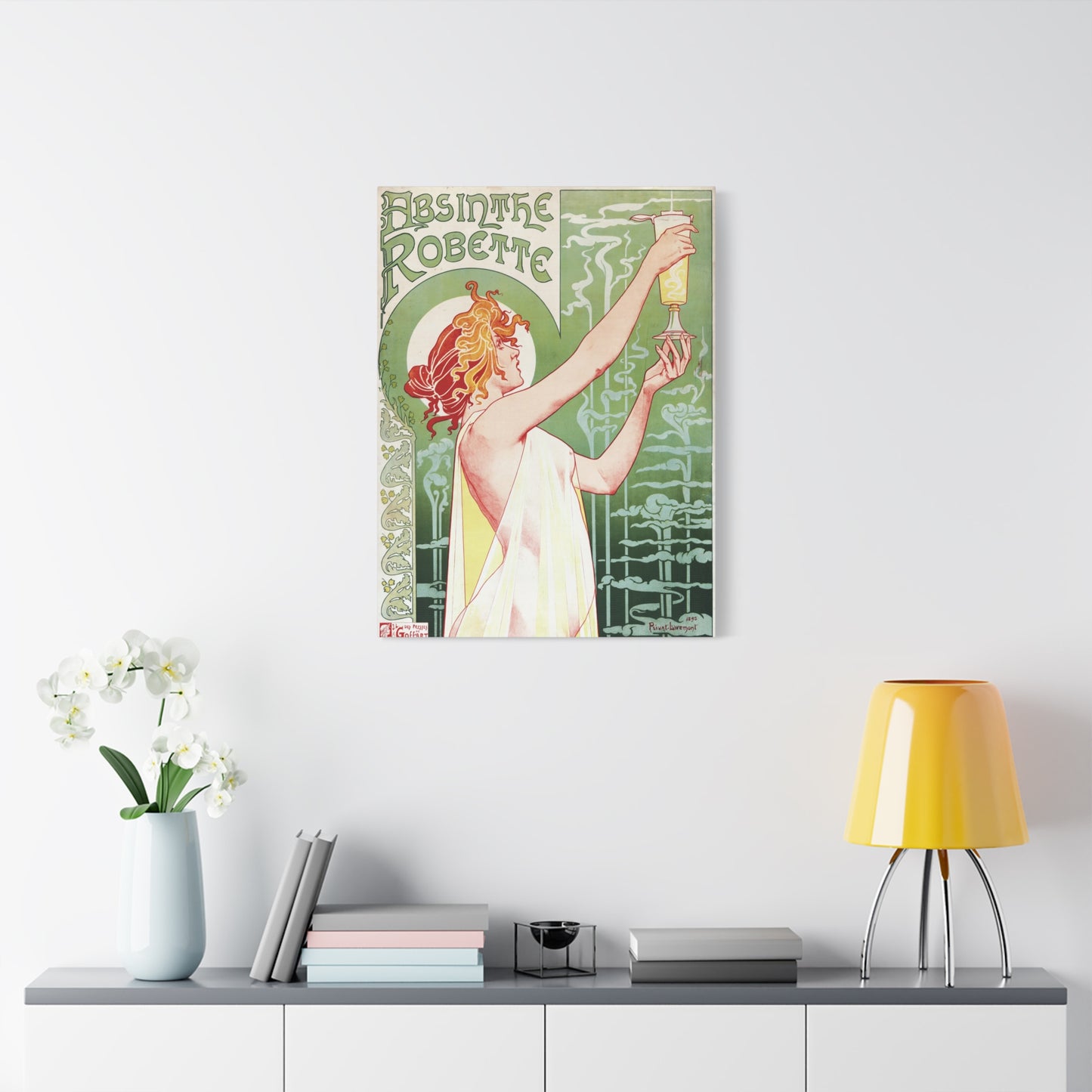 Absinthe Robette - Henri Privat-Livemont (1896) - Stretched Canvas Print