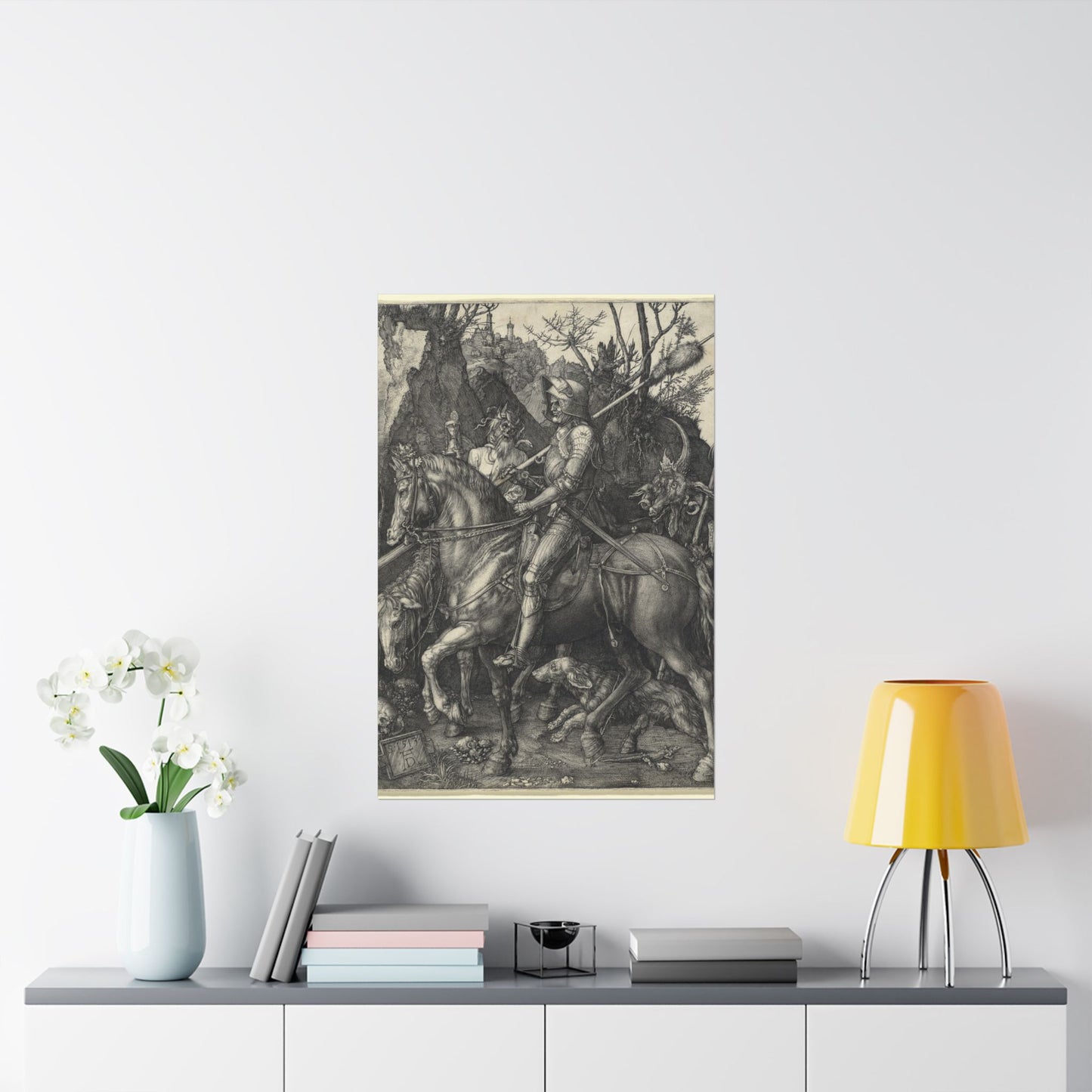 Knight, Death, and the Devil - Albrecht Dürer (1513) - Wall Poster Print