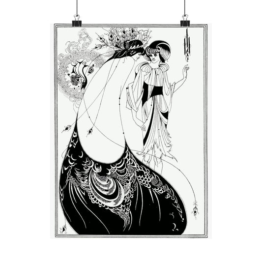 The Peacock Skirt - Aubrey Beardsley (1893) - Wall Poster Print