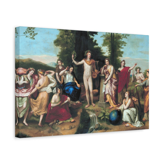 Parnassus - Anton Raphael Mengs (1761) - Stretched Canvas Print