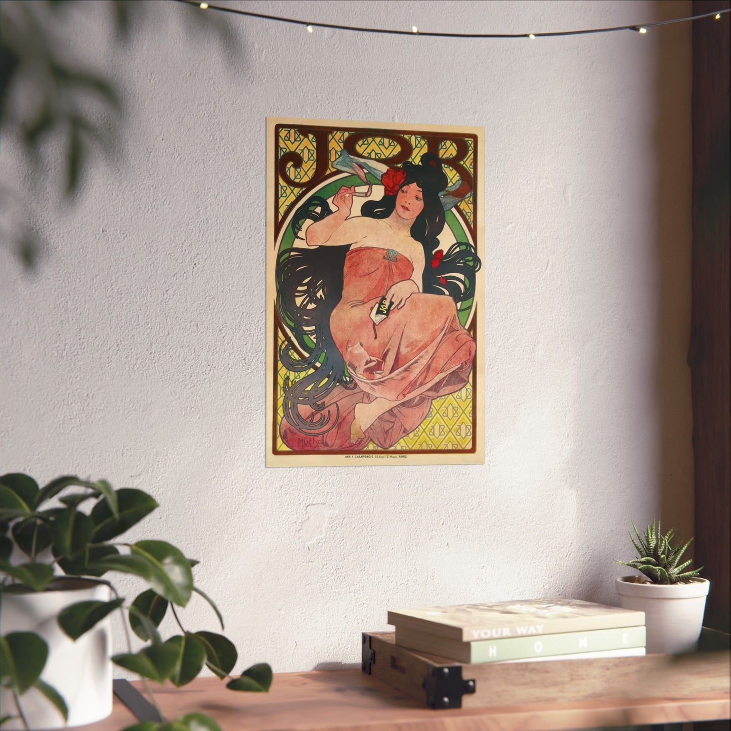 Job Cigarettes Ad - Alphonse Mucha (1894) - Wall Poster Print