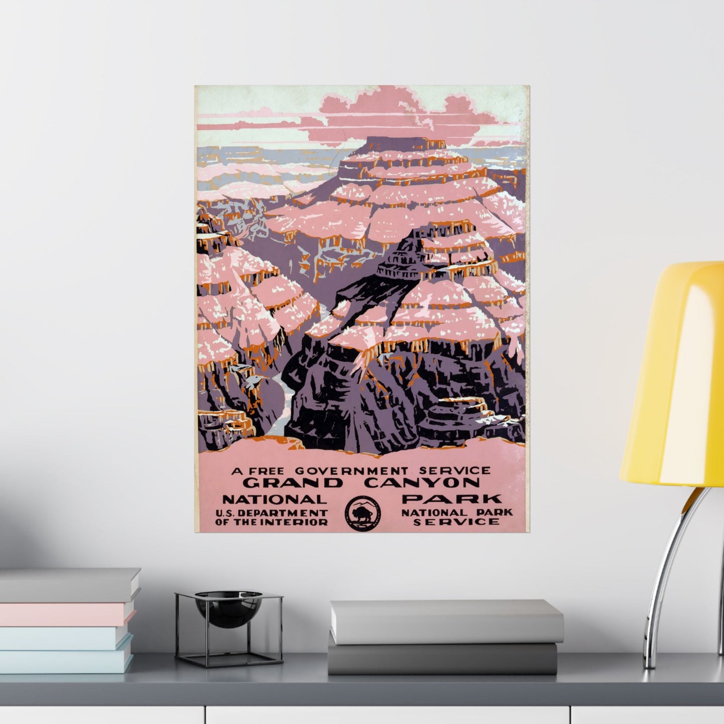 Grand Canyon National Park - WPA Travel Poster (1938) - Wall Poster Print