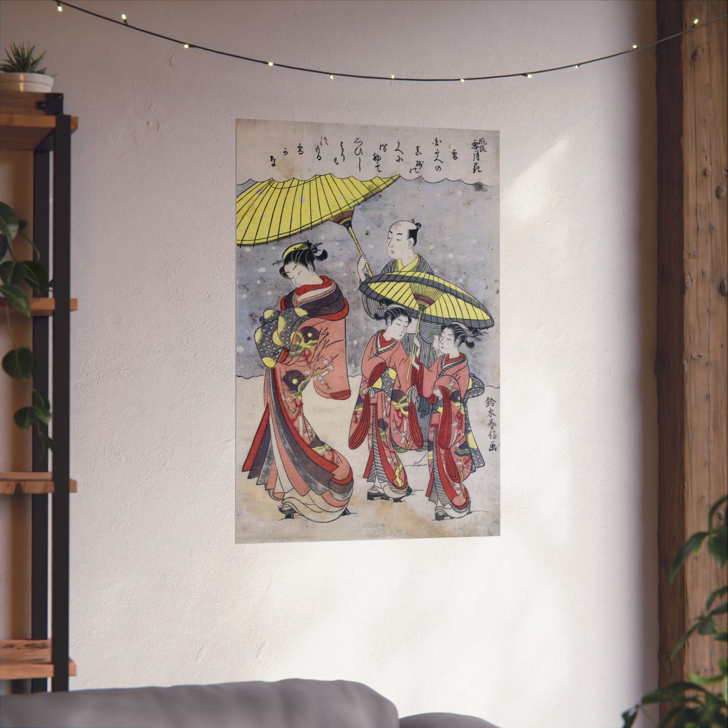 Yuki (Snow) - Suzuki Harunobu (1767) - Wall Poster Print