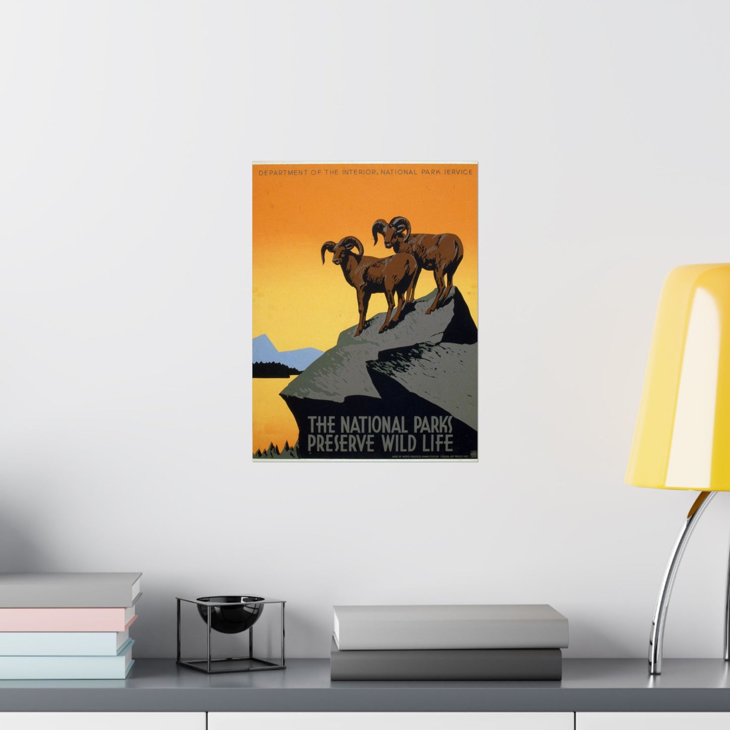 The National Parks Preserve Wild Life - WPA Poster (c. 1930s) - Wall Poster Print