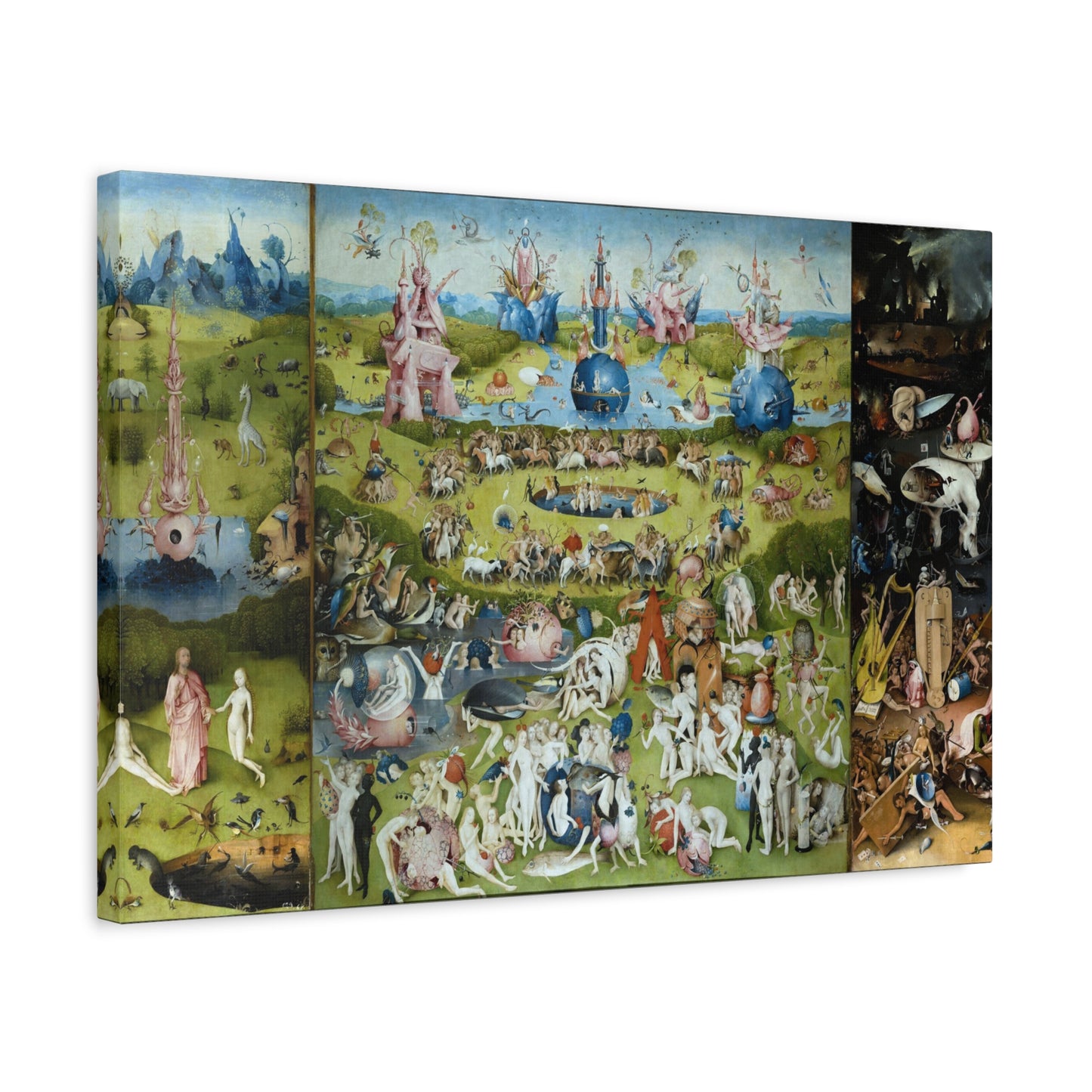 The Garden of Earthly Delights - Hieronymus Bosch (c. 1490-1510) - Stretched Canvas Print